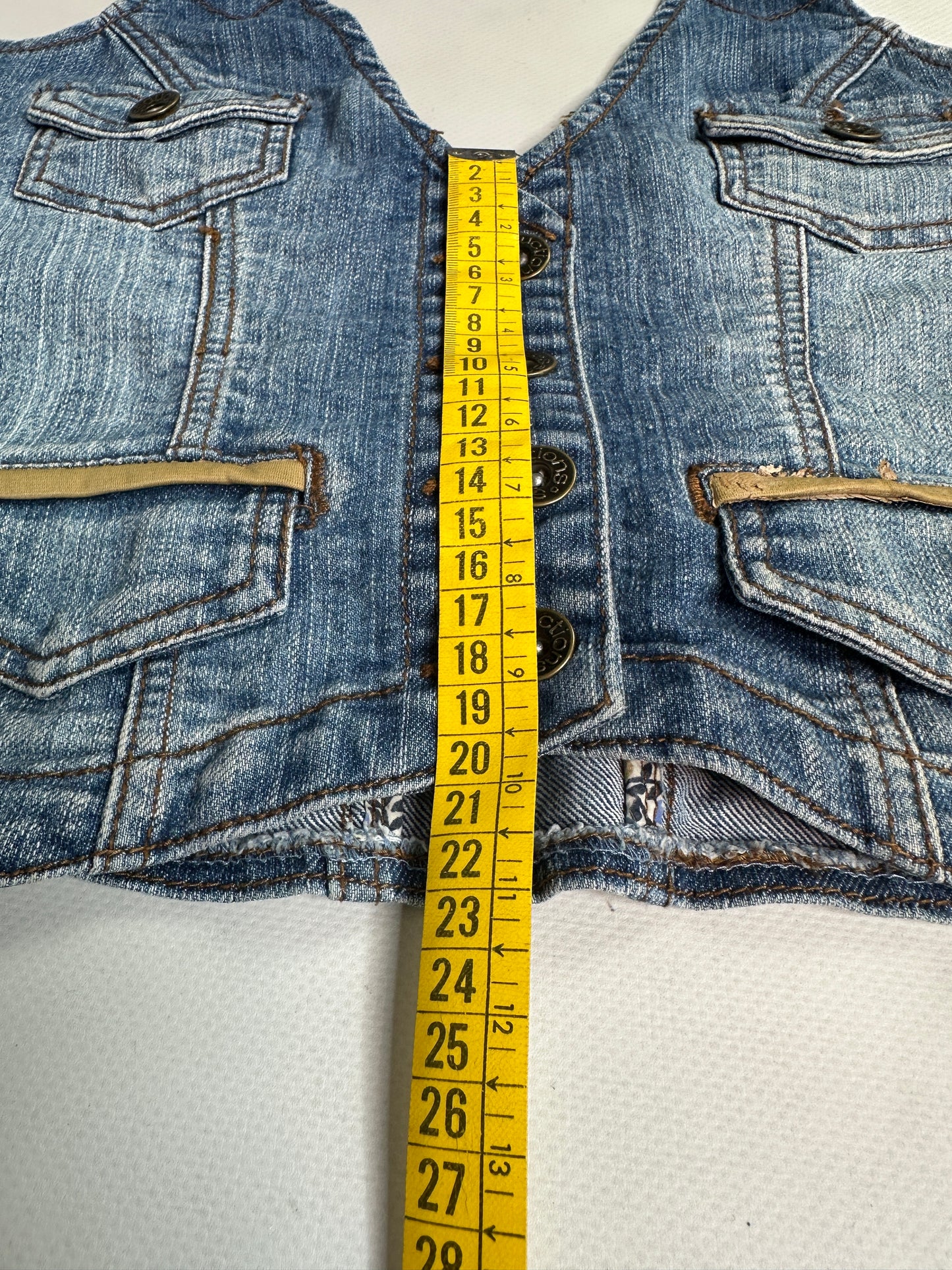 Vintage 2000s denim vest