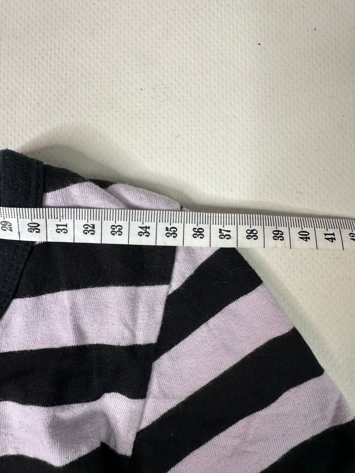 Vintage Striped Baby Tee Top