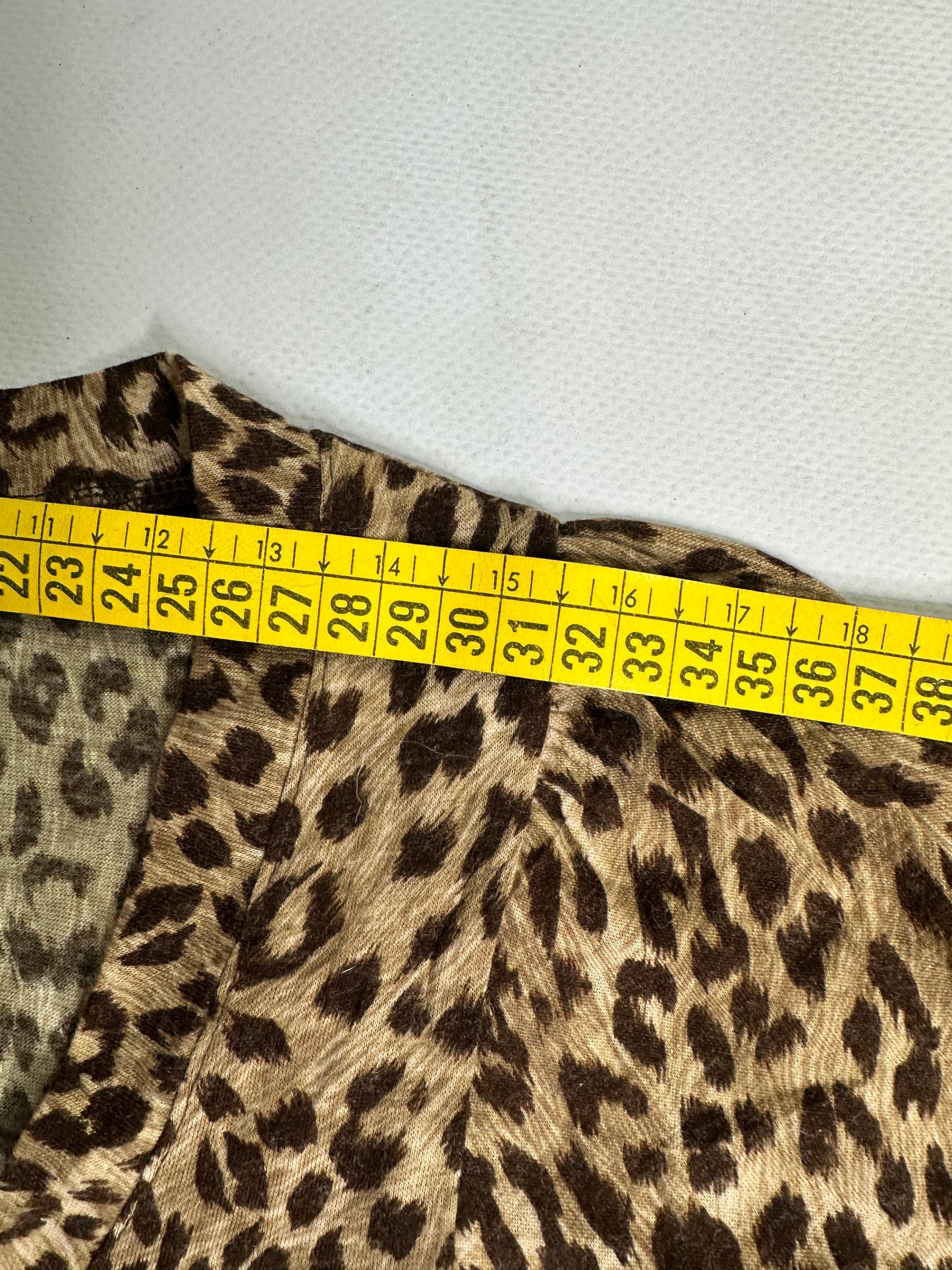 Animal print button up top