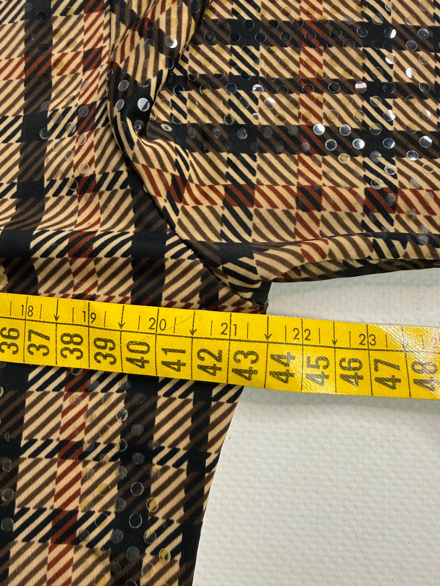 Vintage italian plaid top