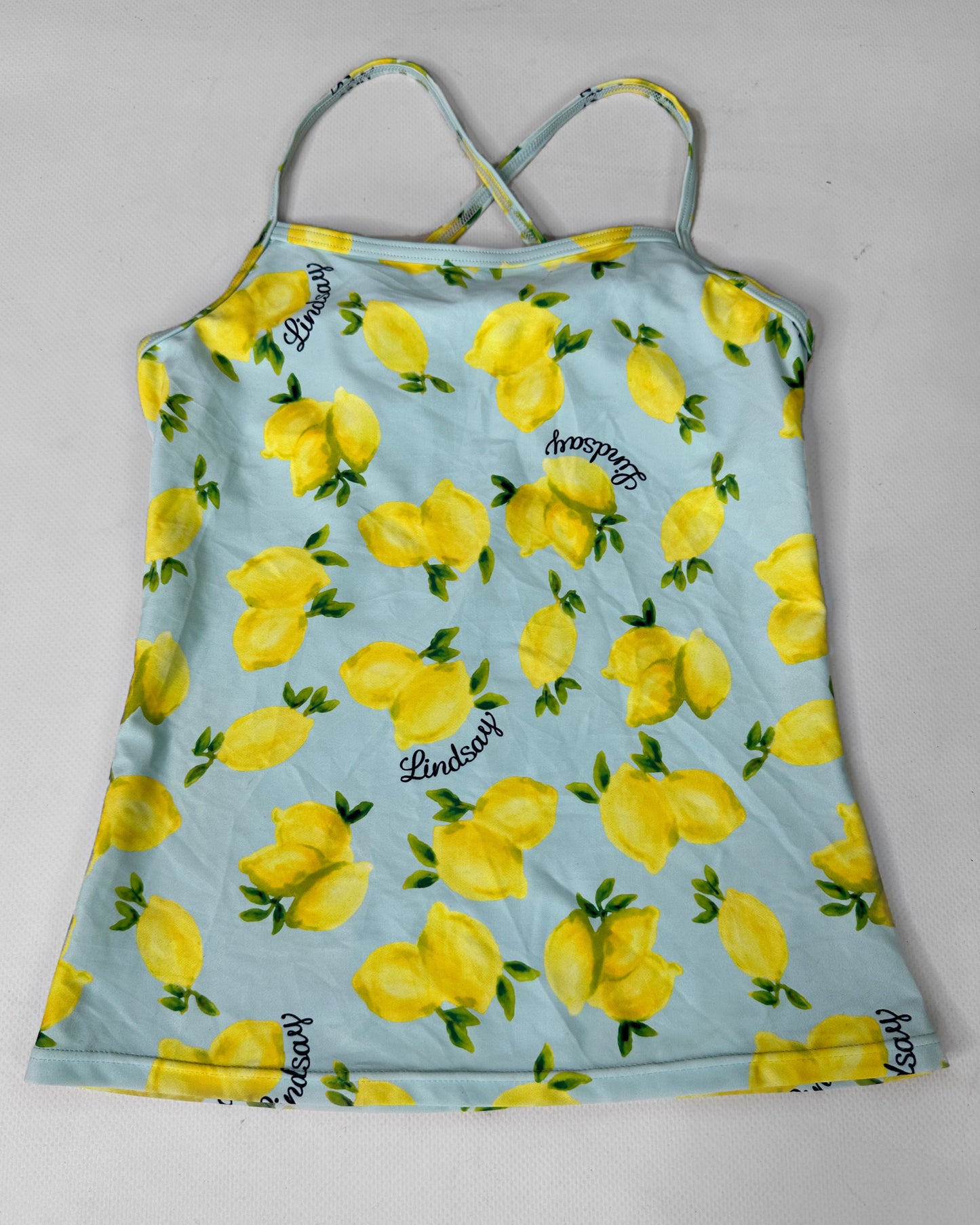 Vintage 2000s euro summer lemon top