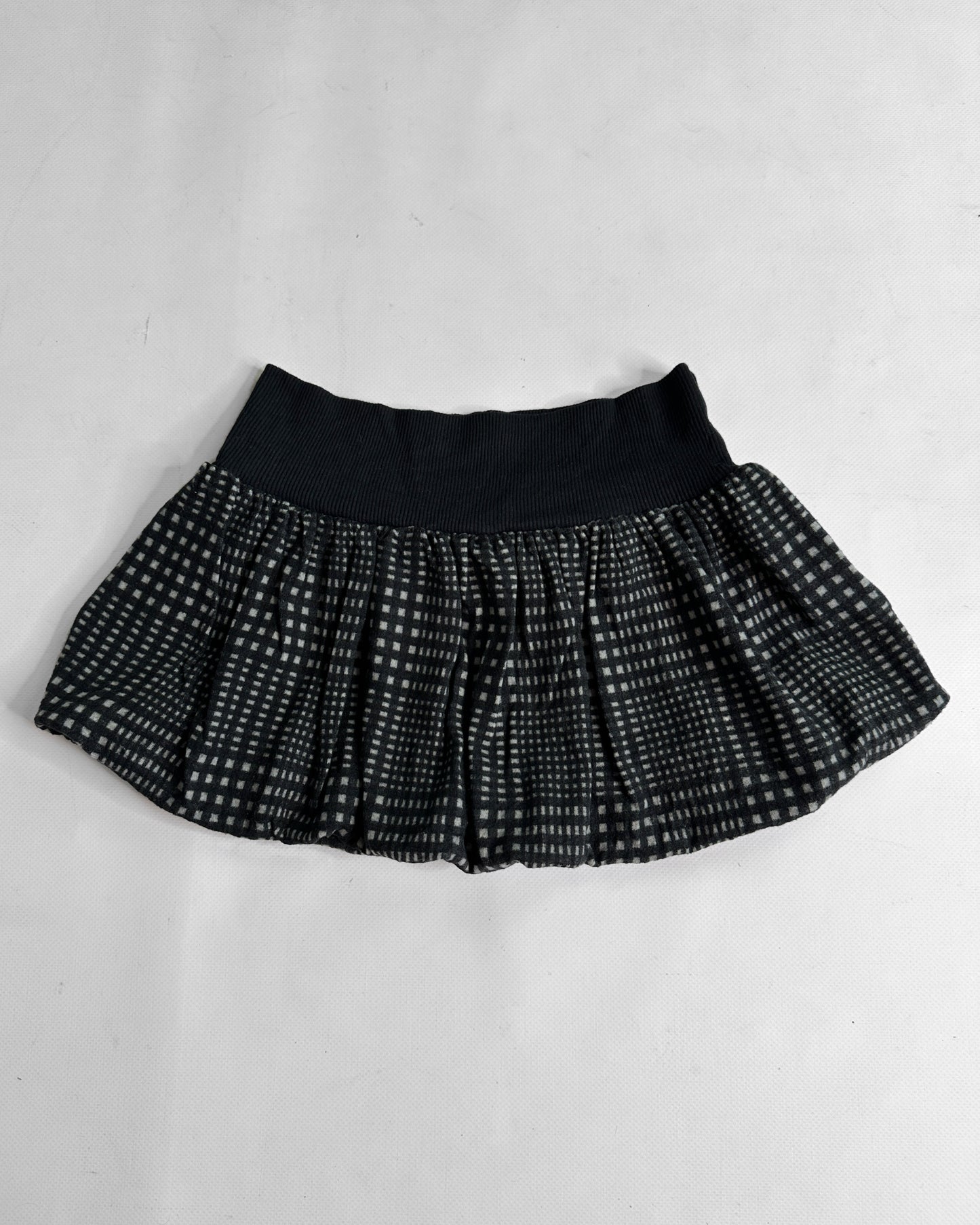 Y2K balloon mini skirt plaid