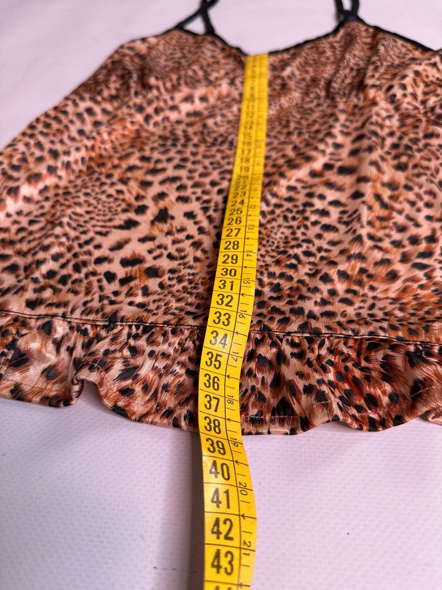 2000s Animal print cami top