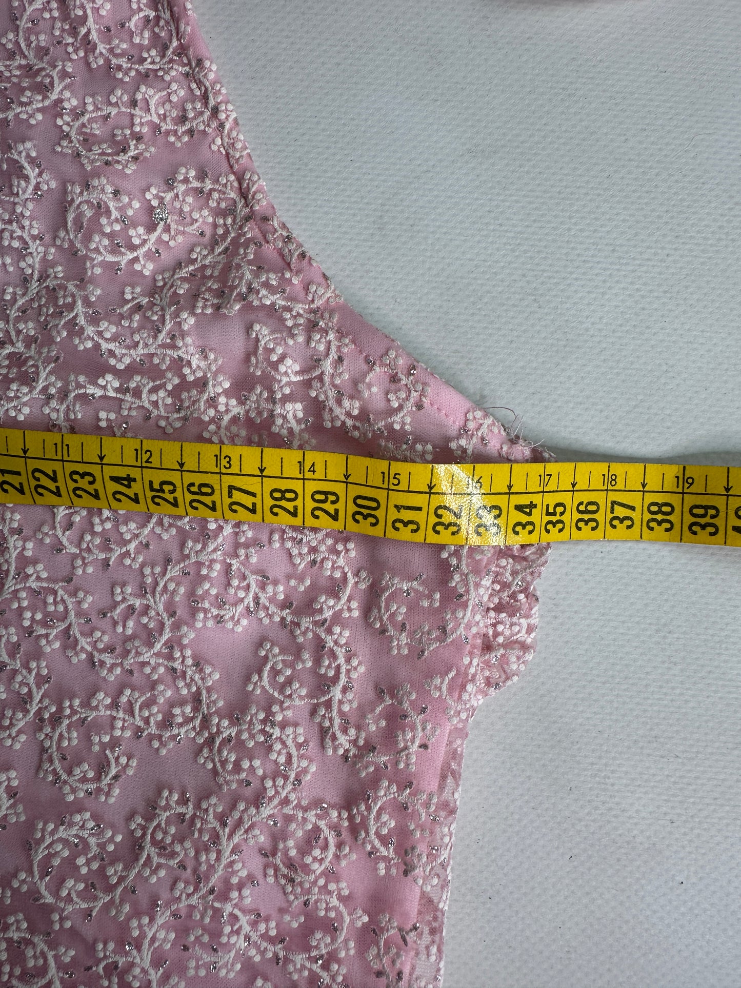 Y2K Coquette pink long dress