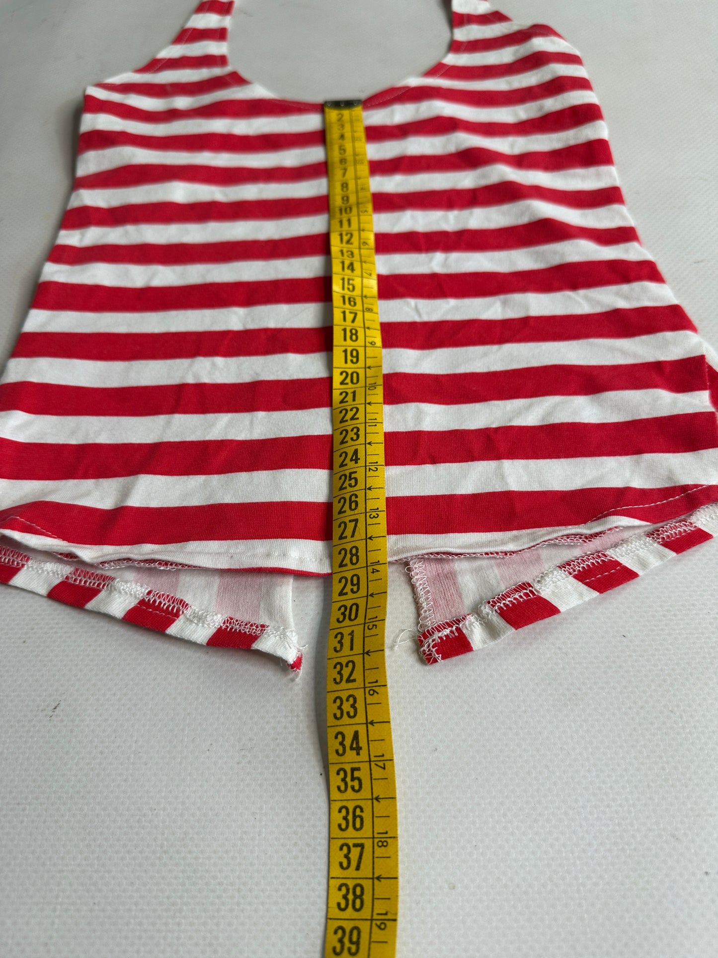 Vintage 2000s Striped halter top nautical style