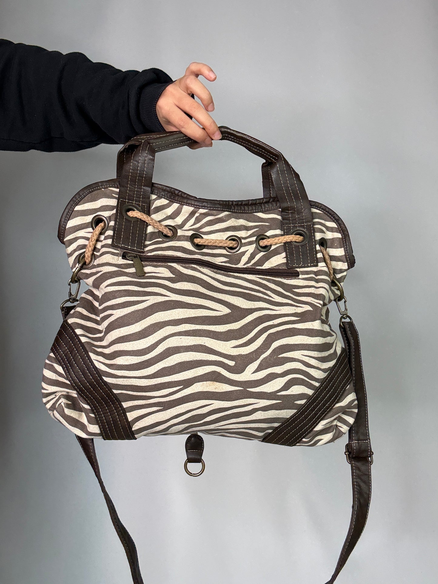 Vintage Y2K Zebra Bag