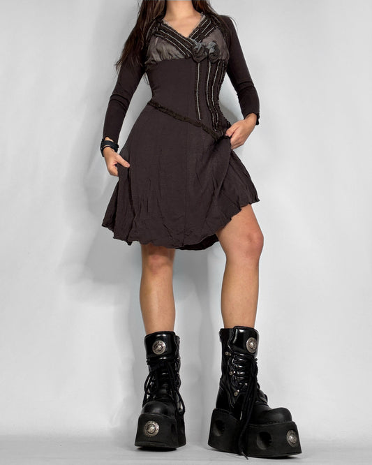 Vintage earthy fairy dress