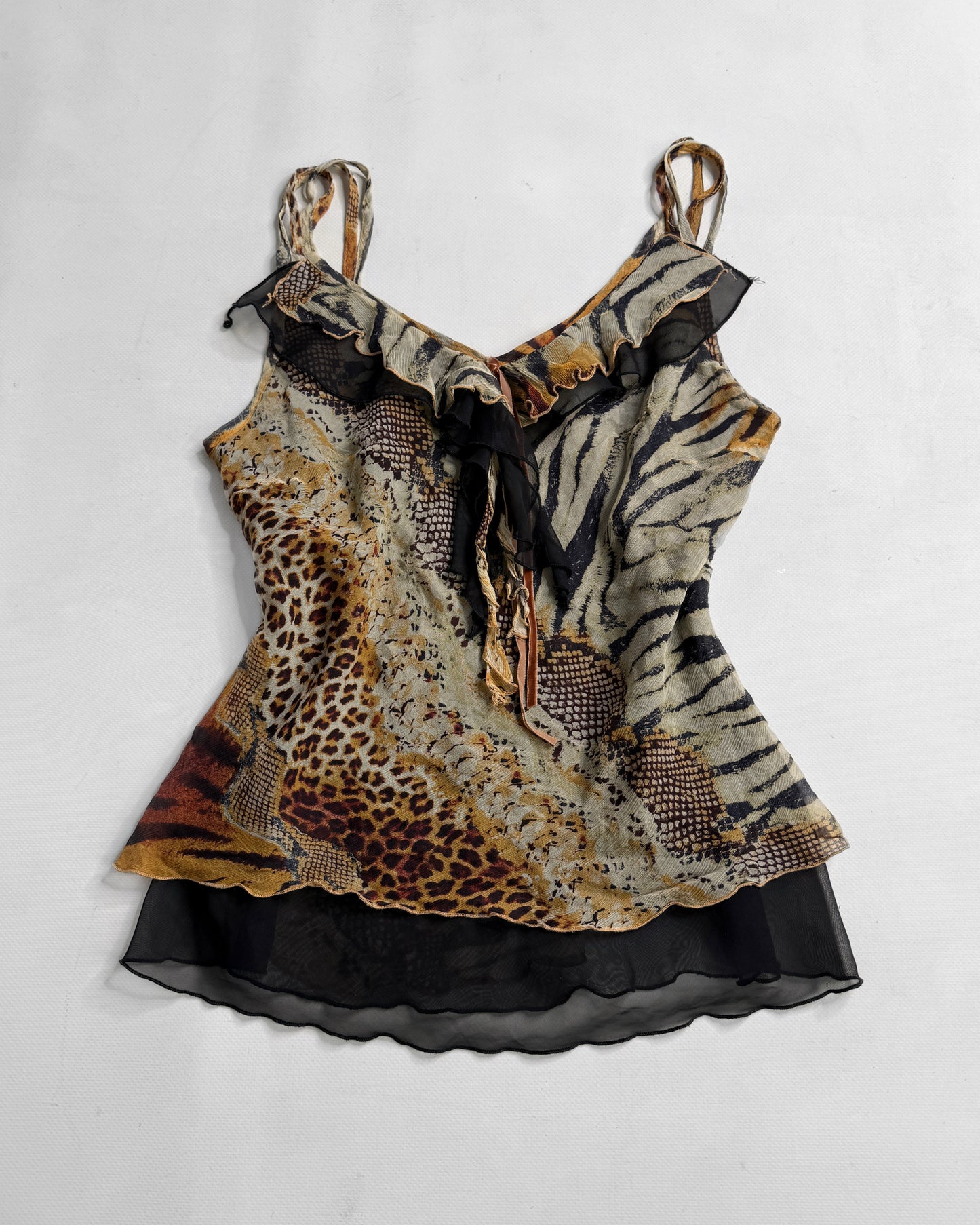 Vintage animal print top