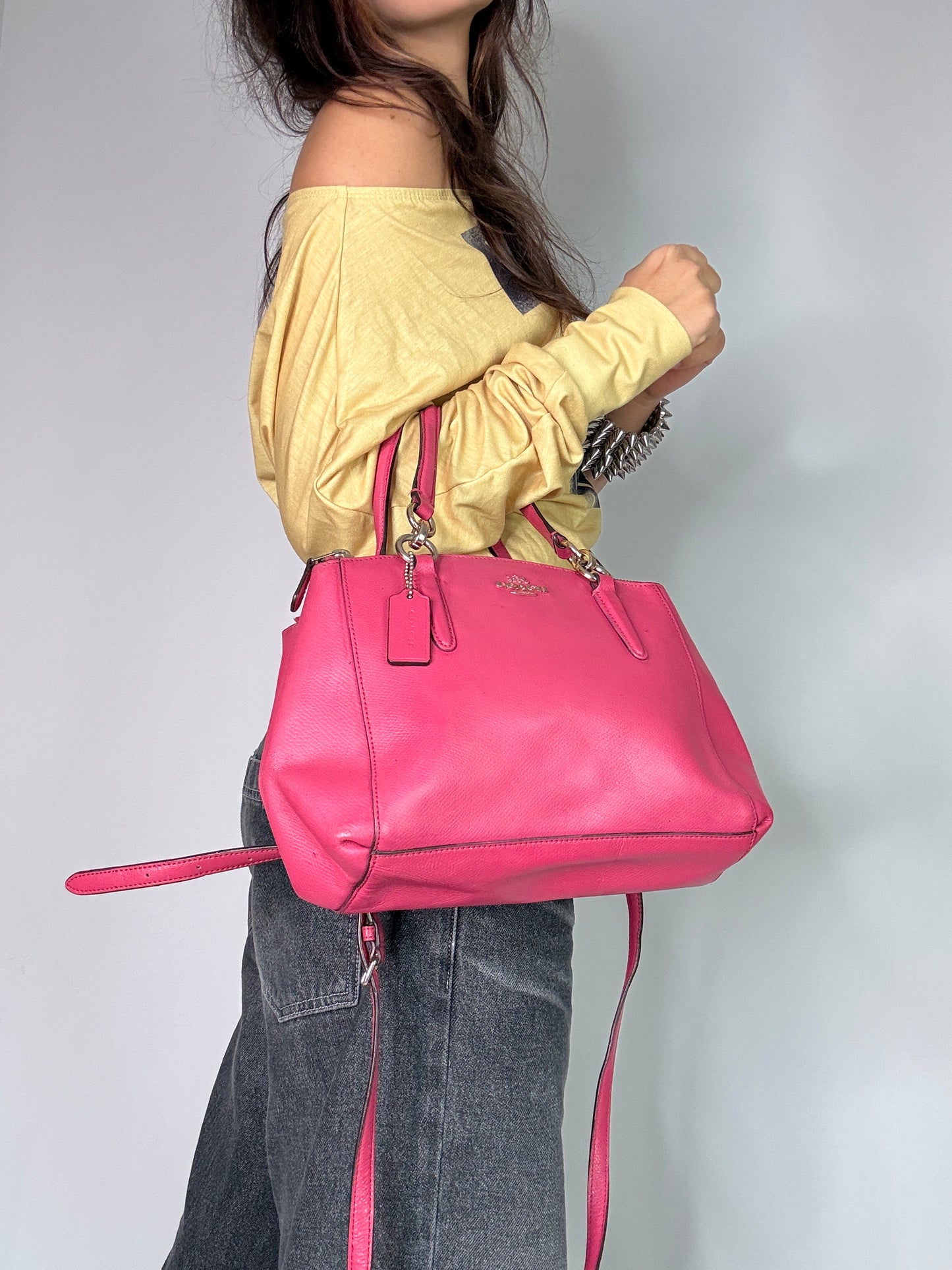 Pink Coach Vintage Bag