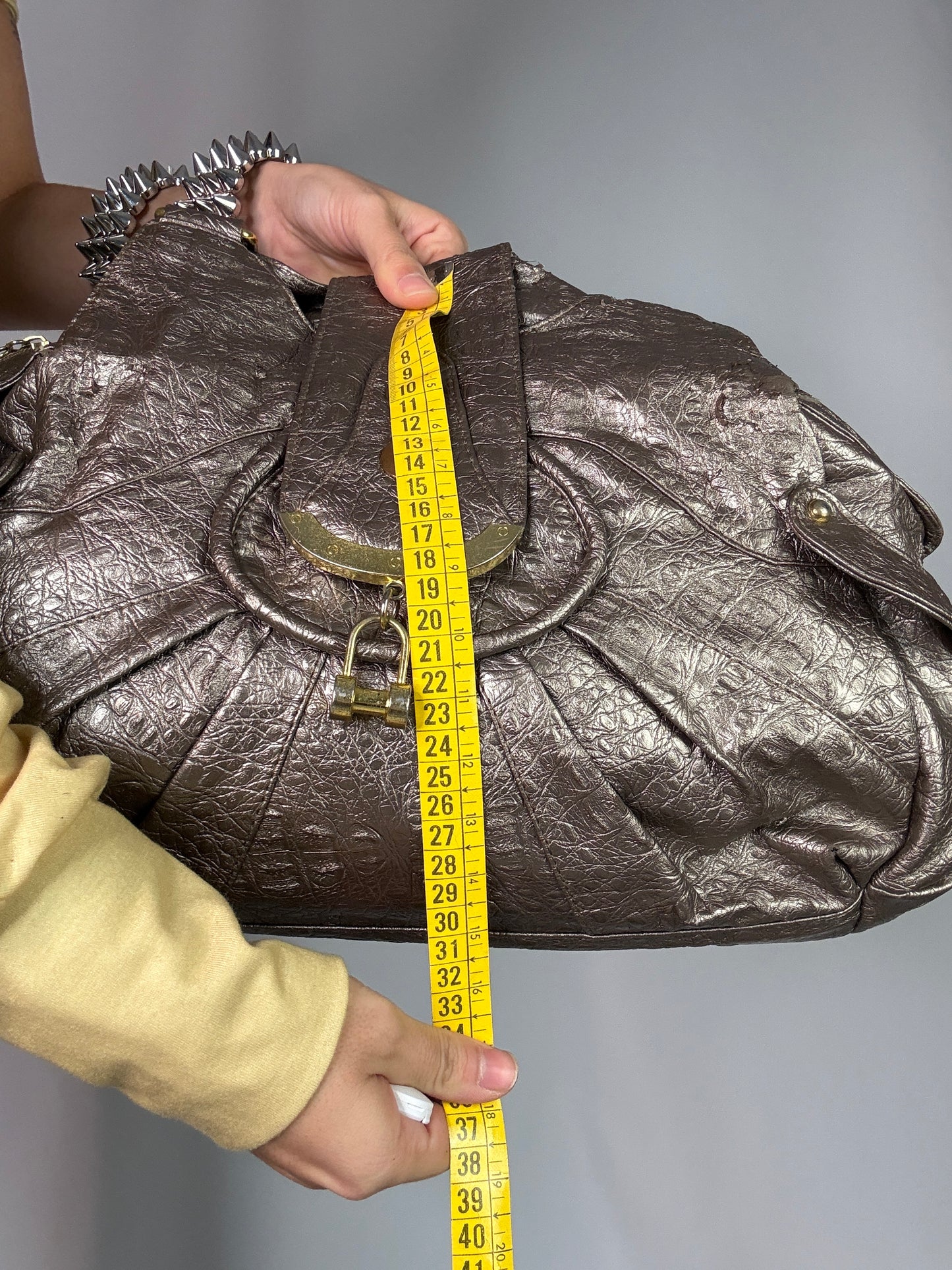 Y2K vintage leather bag