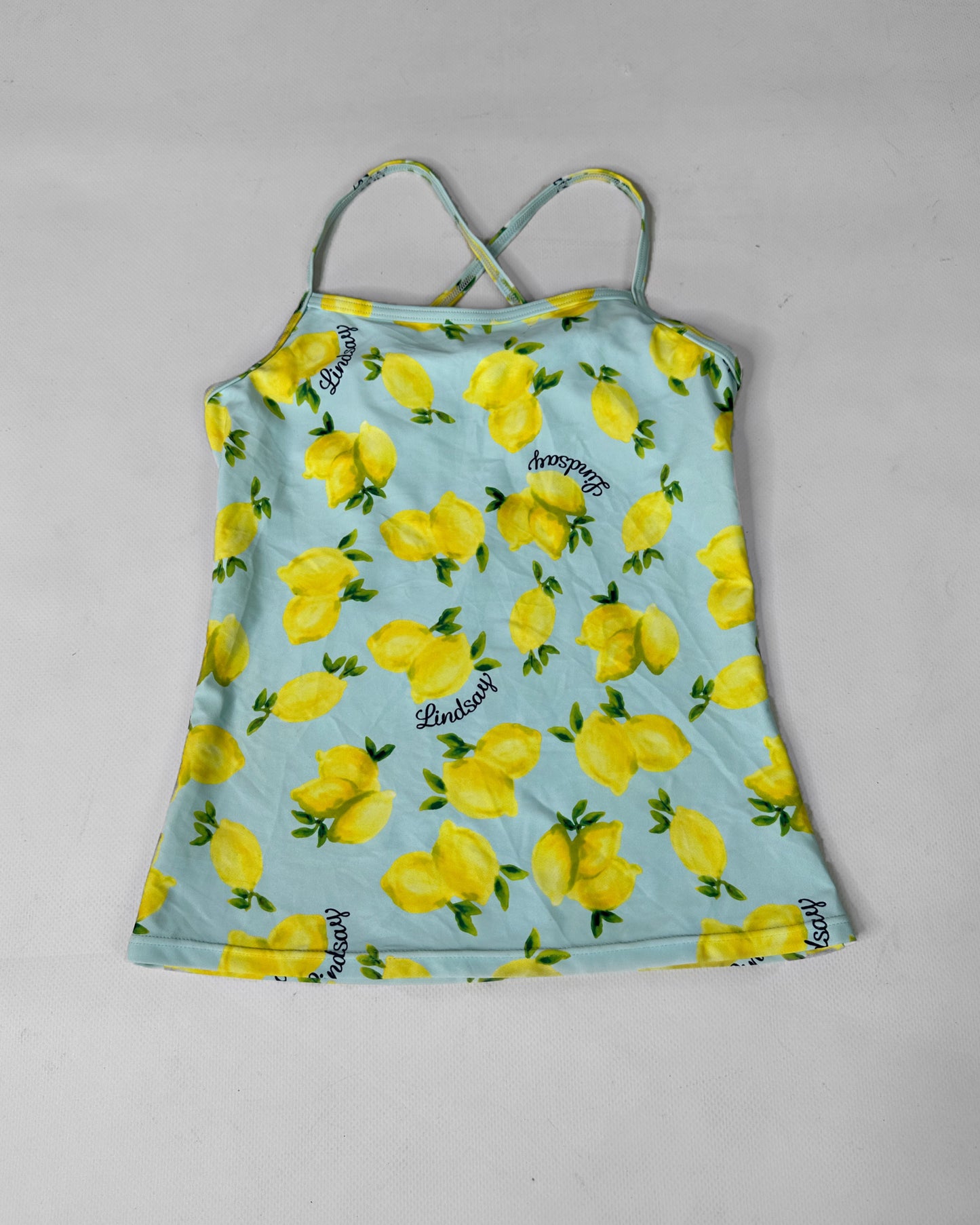 Vintage 2000s euro summer lemon top
