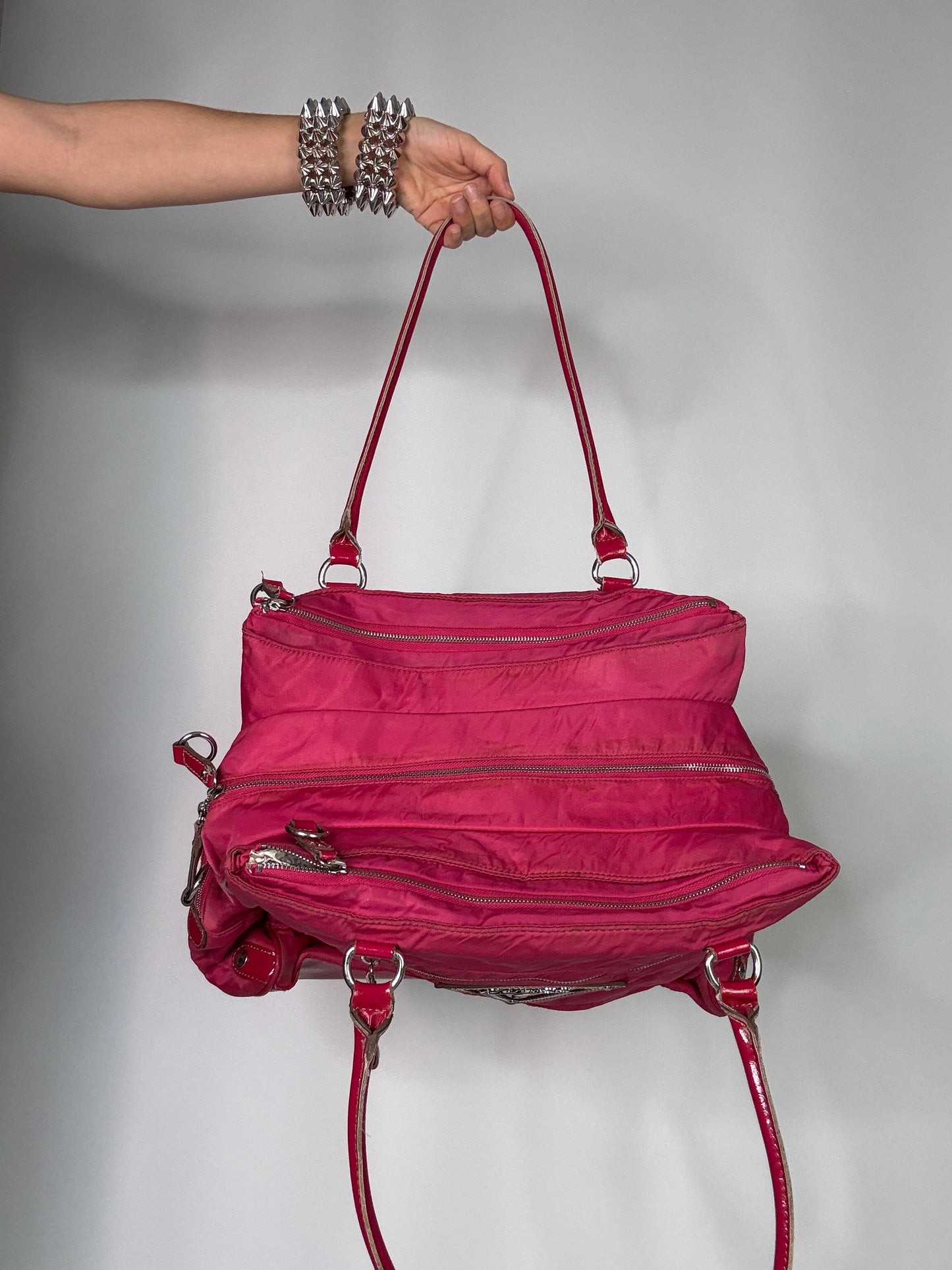 Hot pink Guess Vintage bag