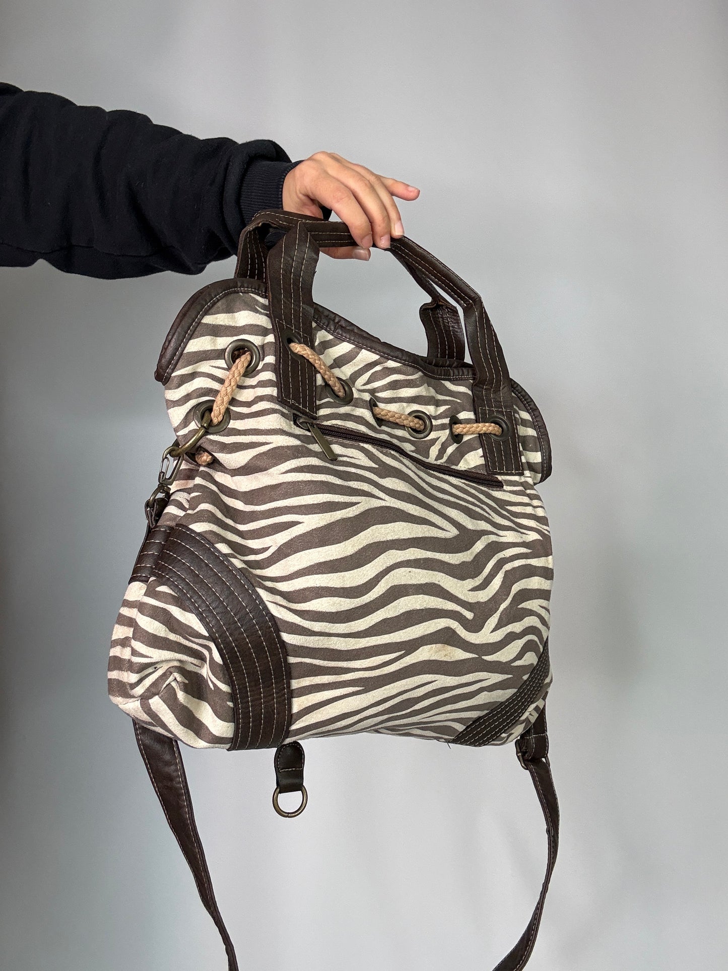Vintage Y2K Zebra Bag