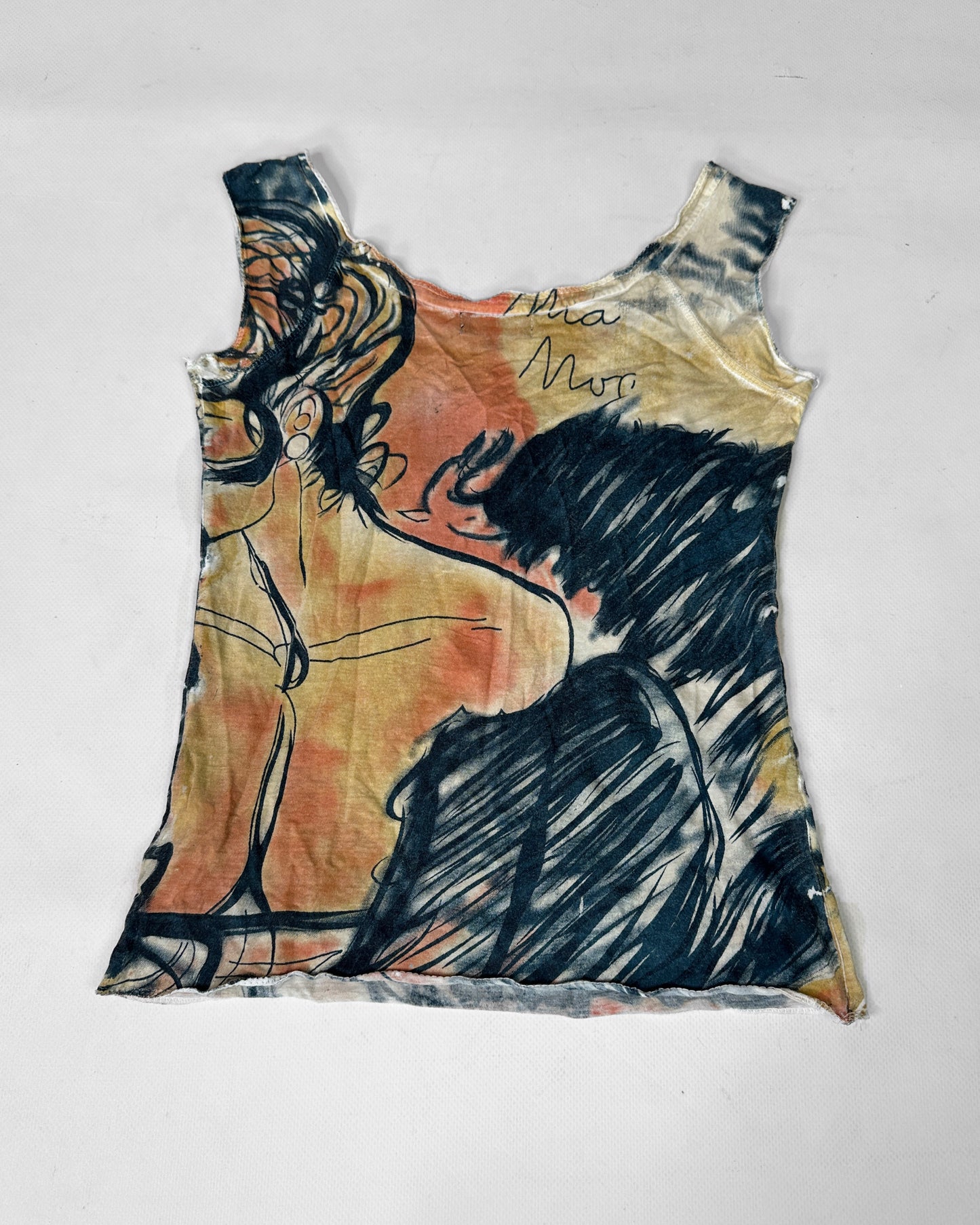 Vintage maximalist graphic top