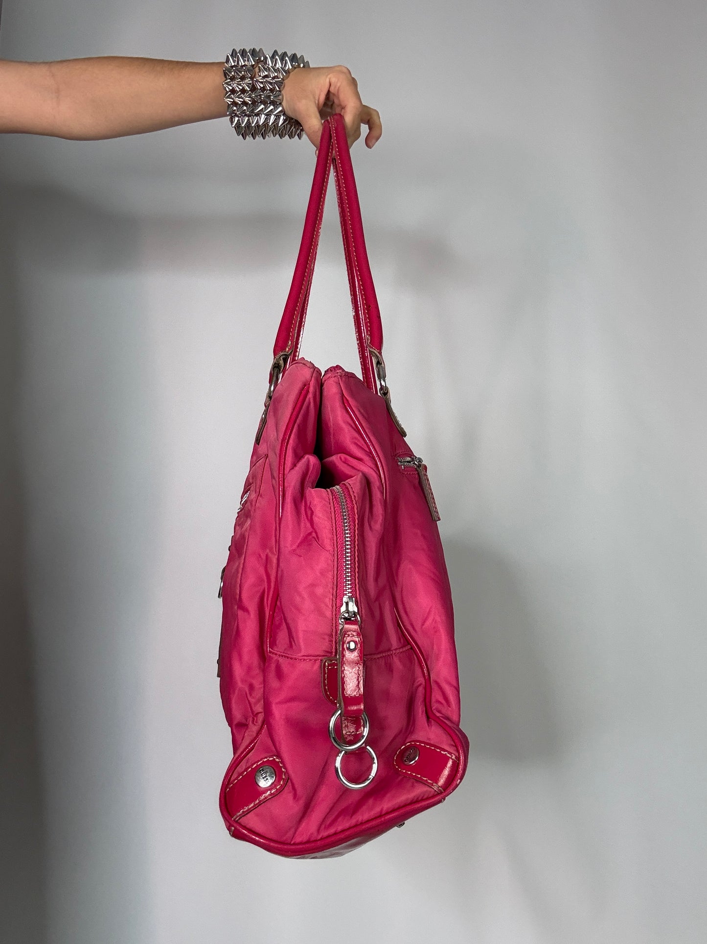 Hot pink Guess Vintage bag