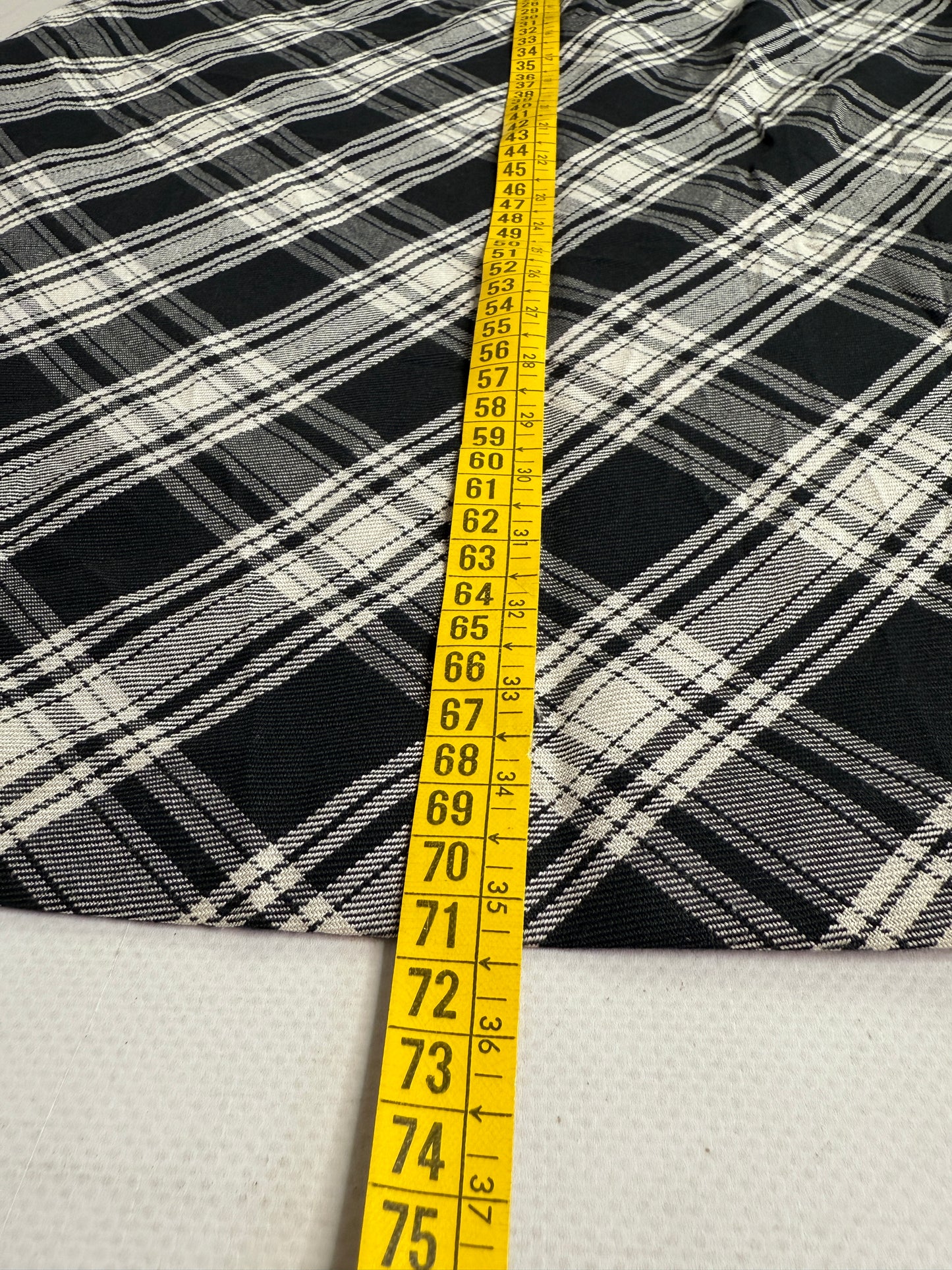 Vintage plaid midi skirt