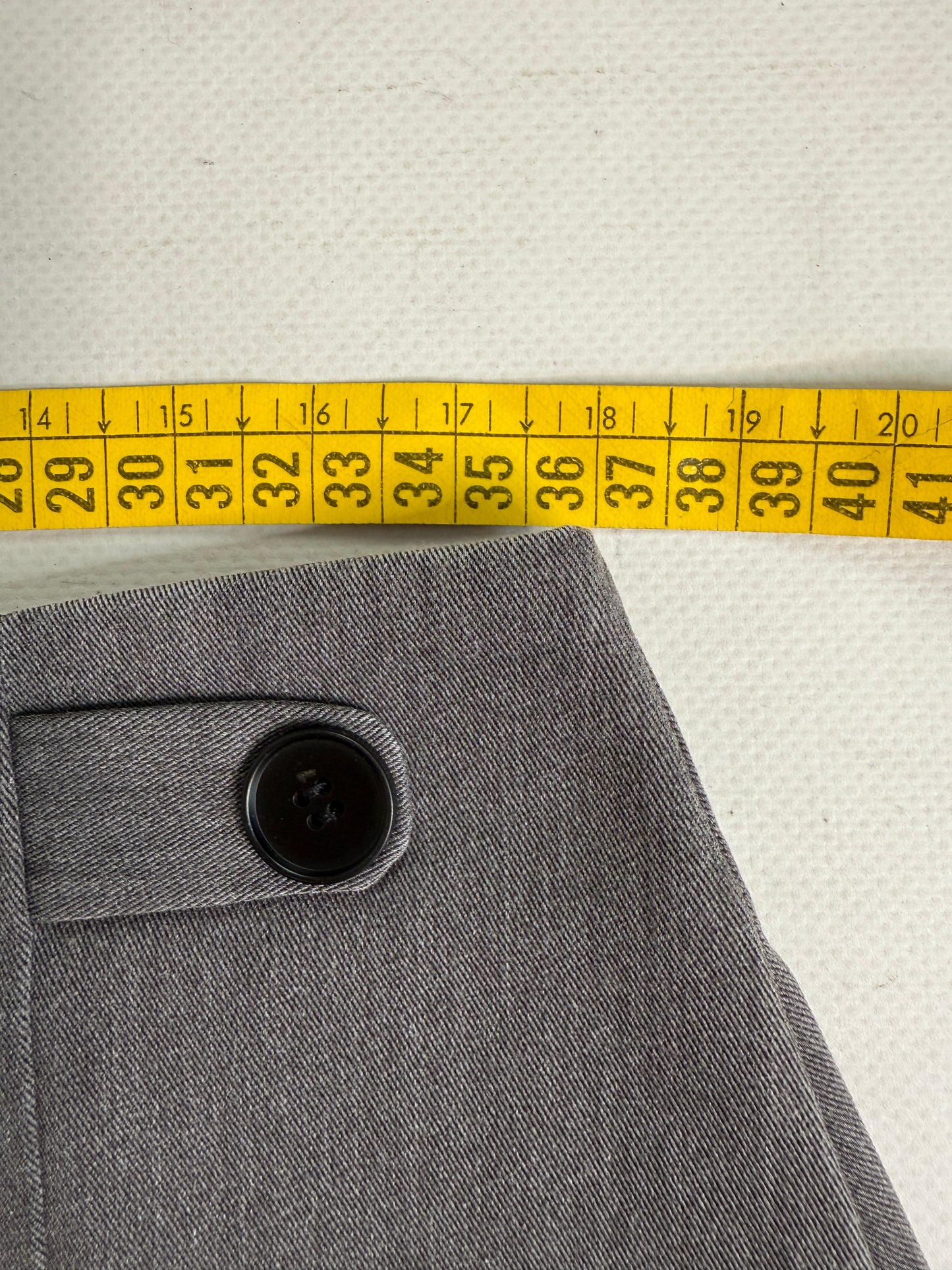 office siren black mini low rise skirt