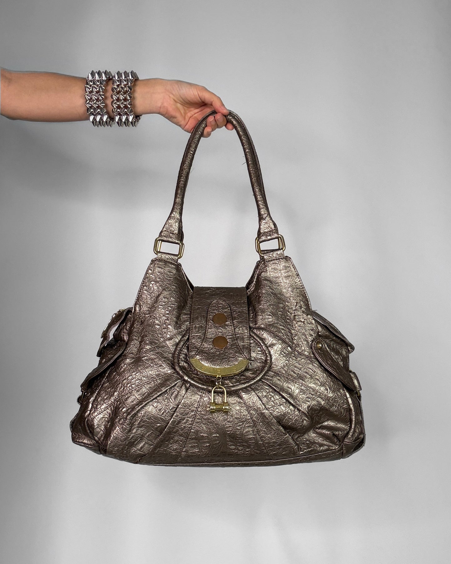 Y2K vintage leather bag