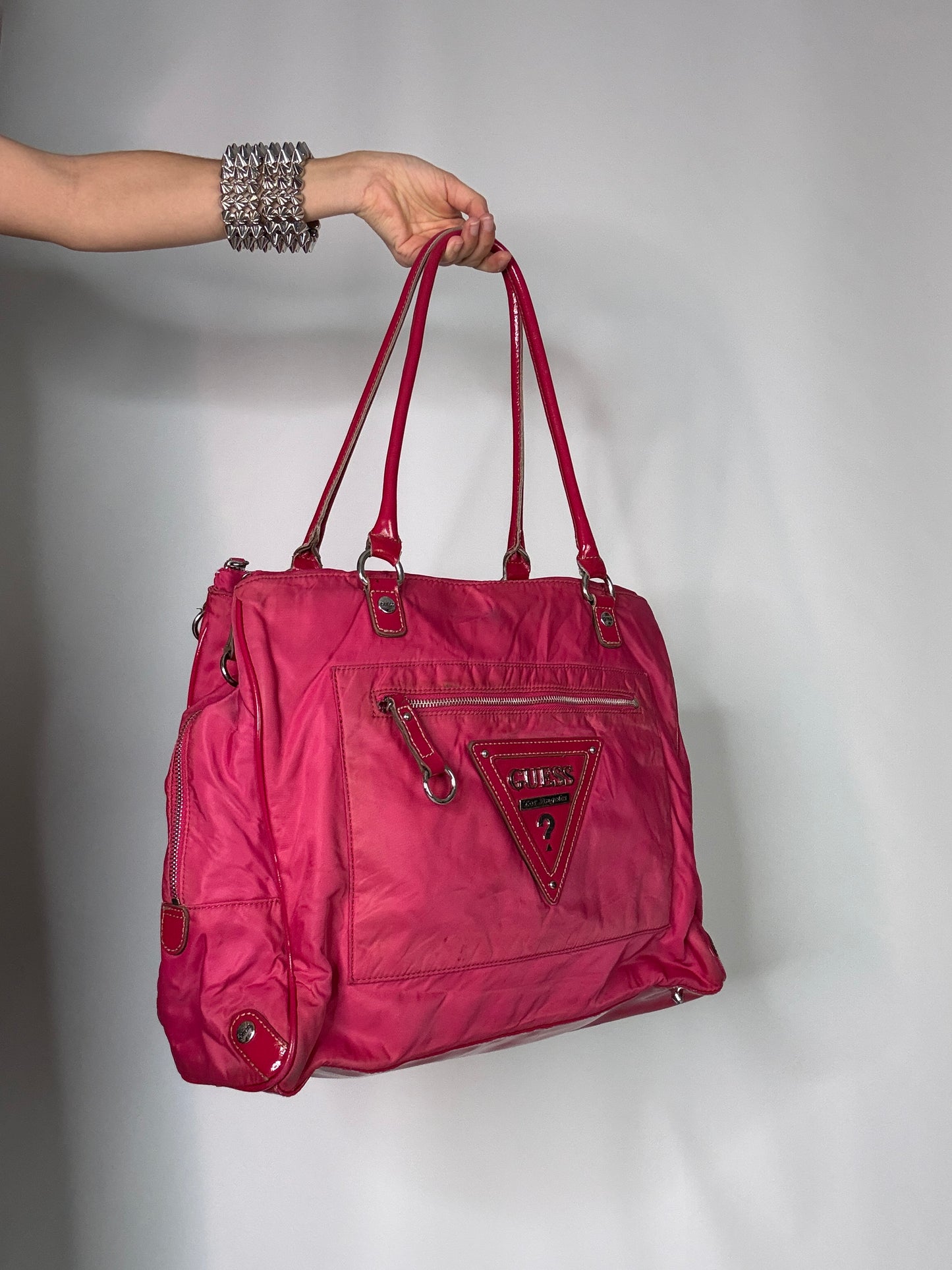 Hot pink Guess Vintage bag
