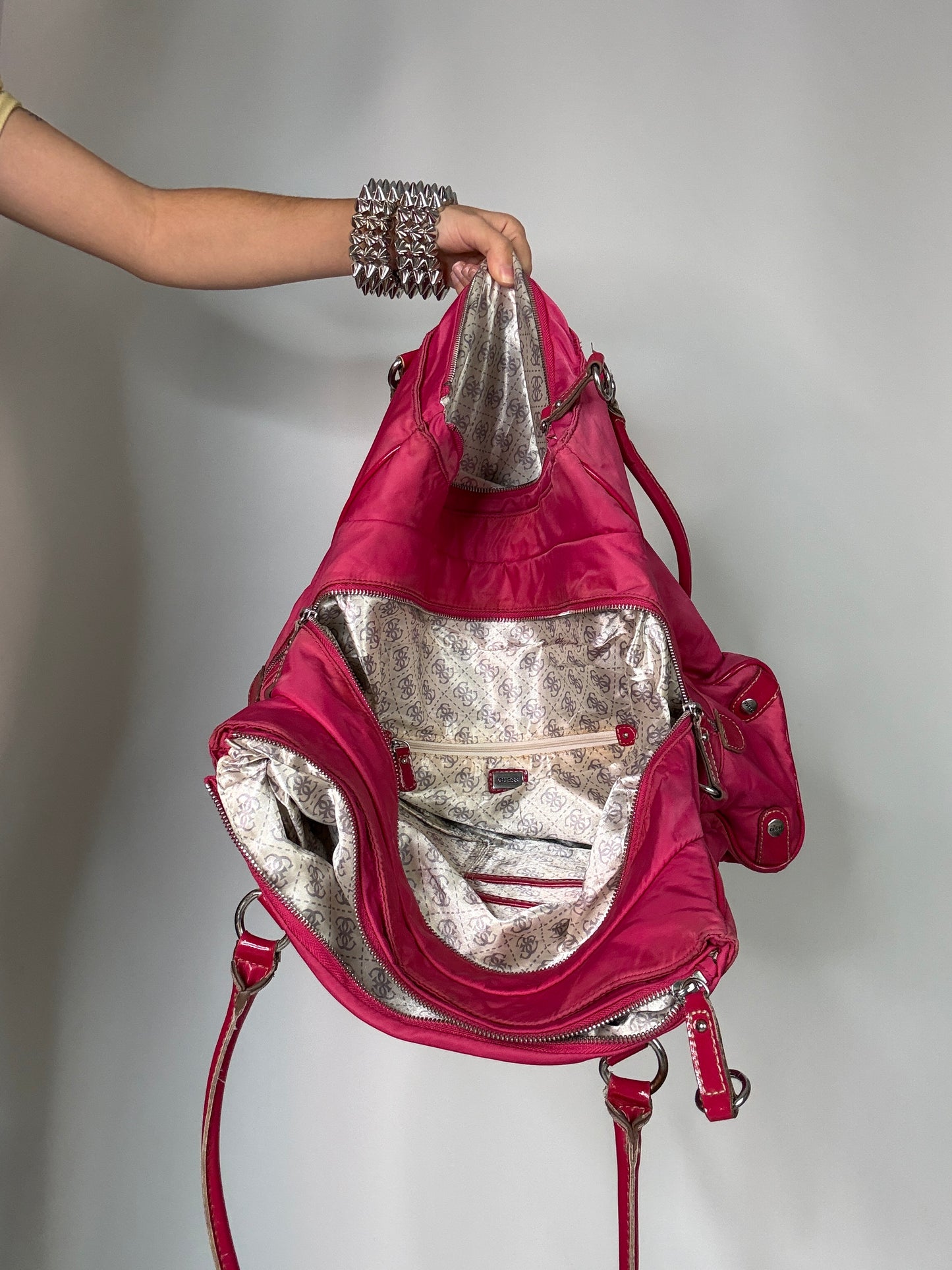 Hot pink Guess Vintage bag