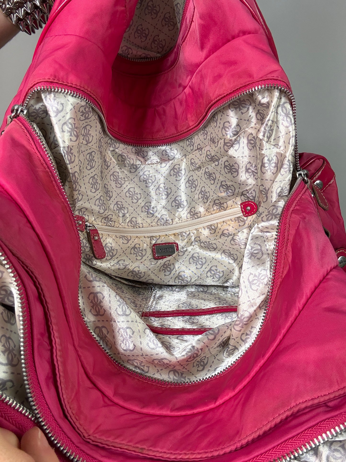 Hot pink Guess Vintage bag