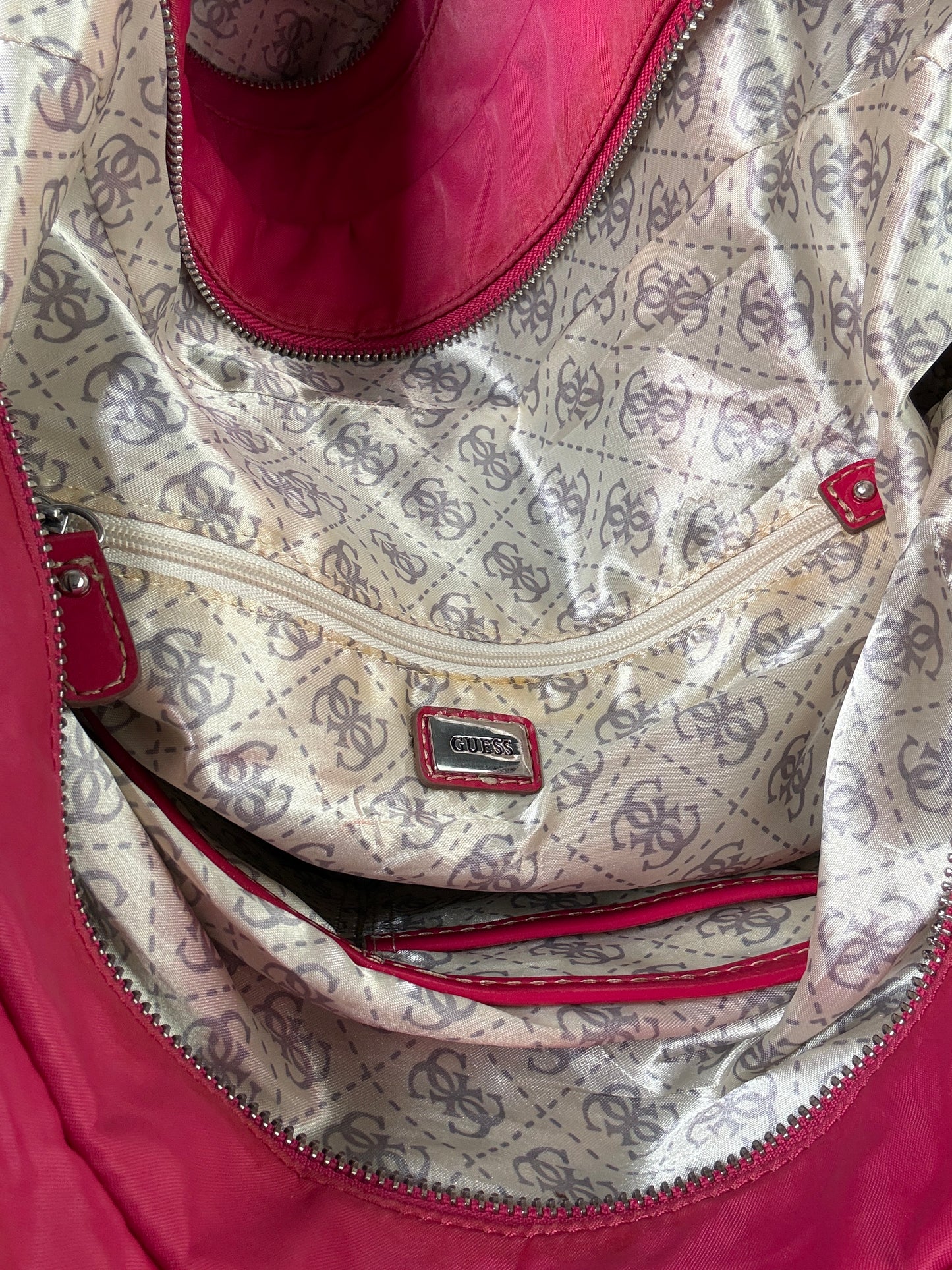 Hot pink Guess Vintage bag