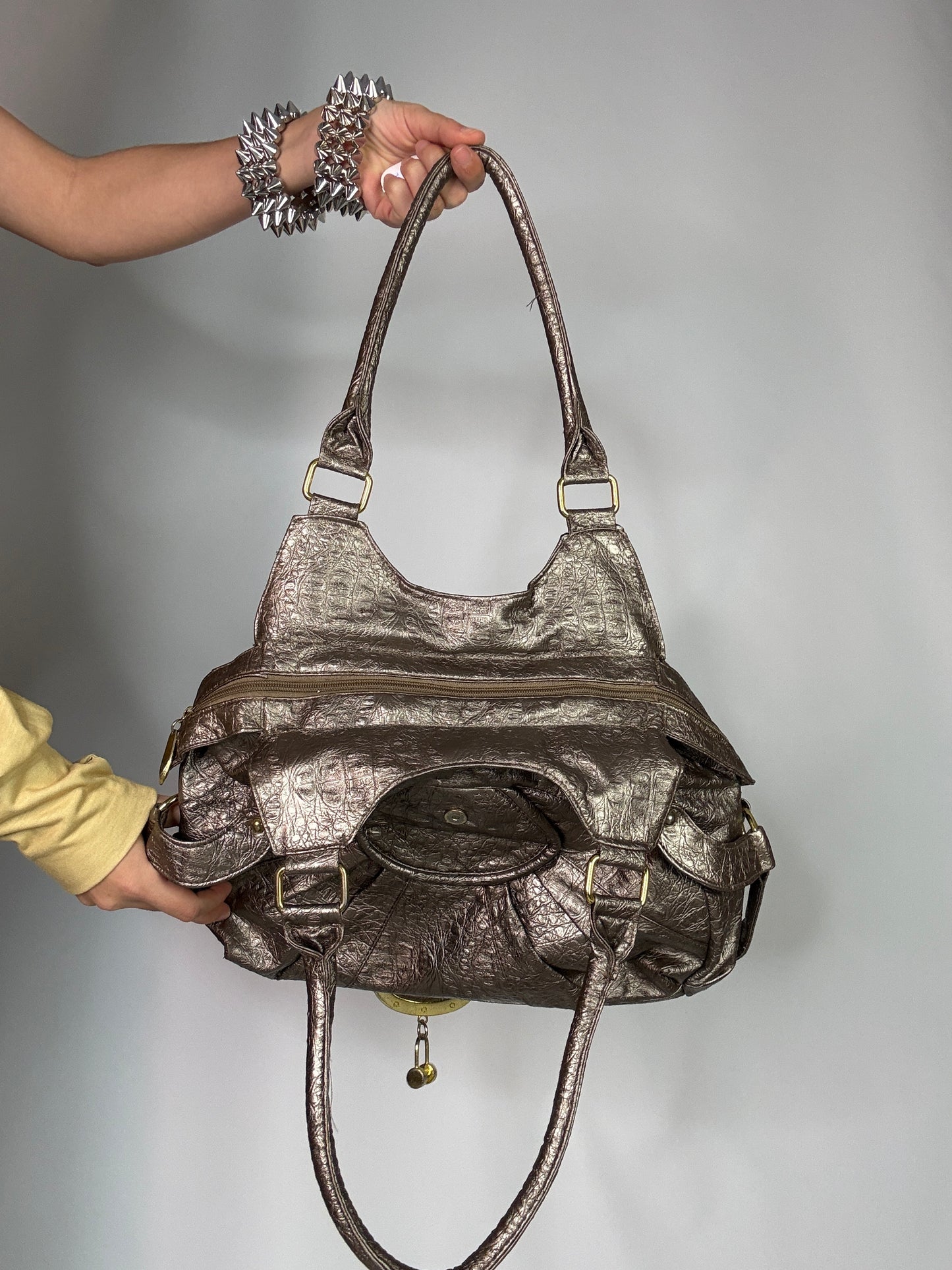 Y2K vintage leather bag