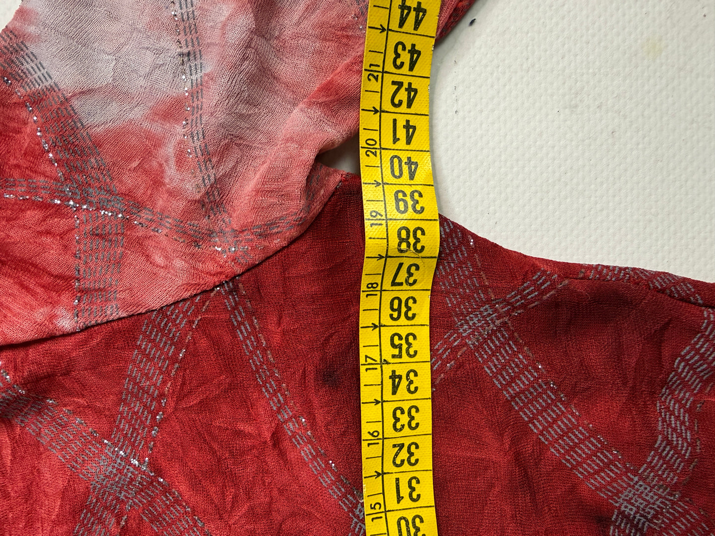 Vintage mesh long sleeve top