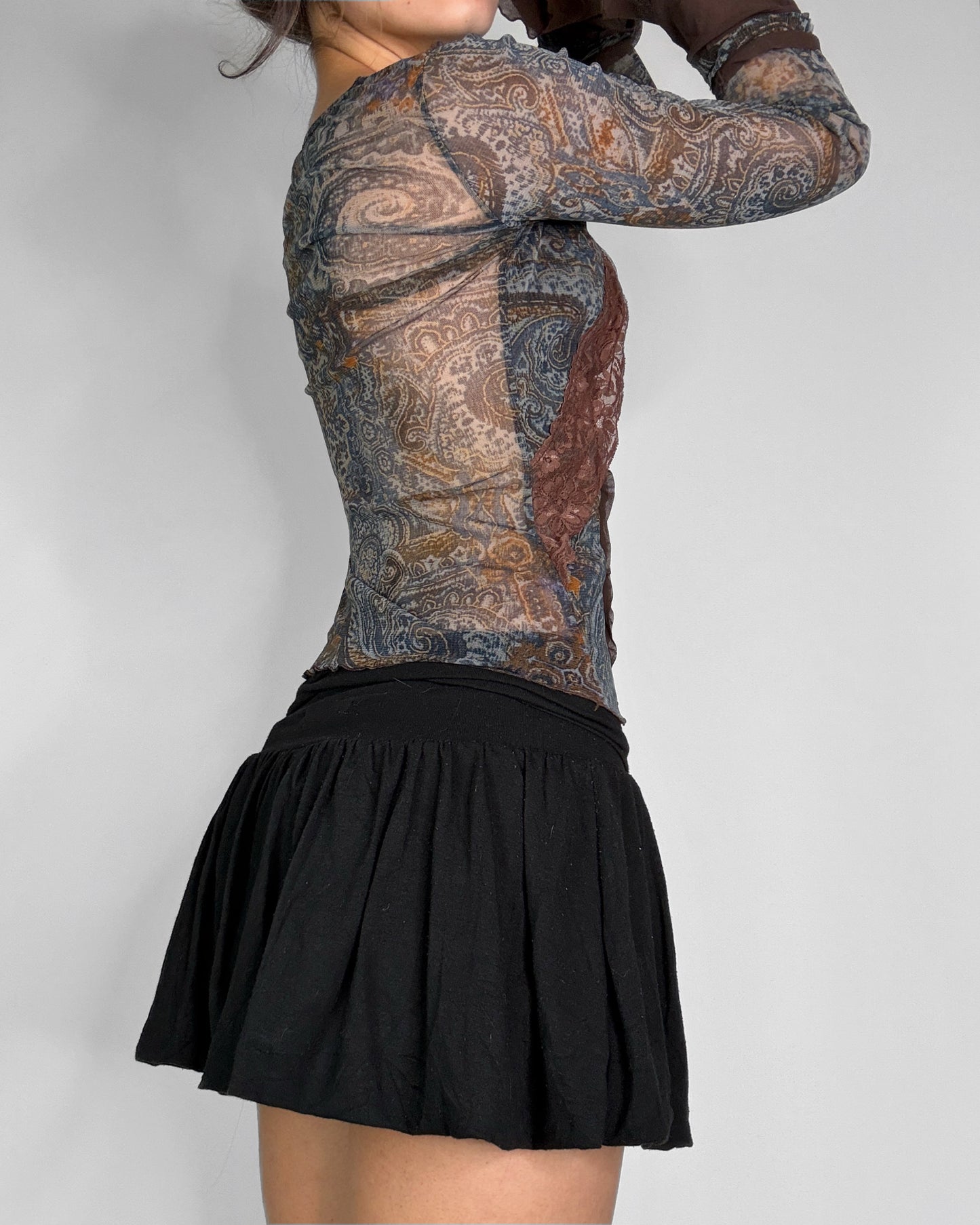 Vintage boho long sleeve top