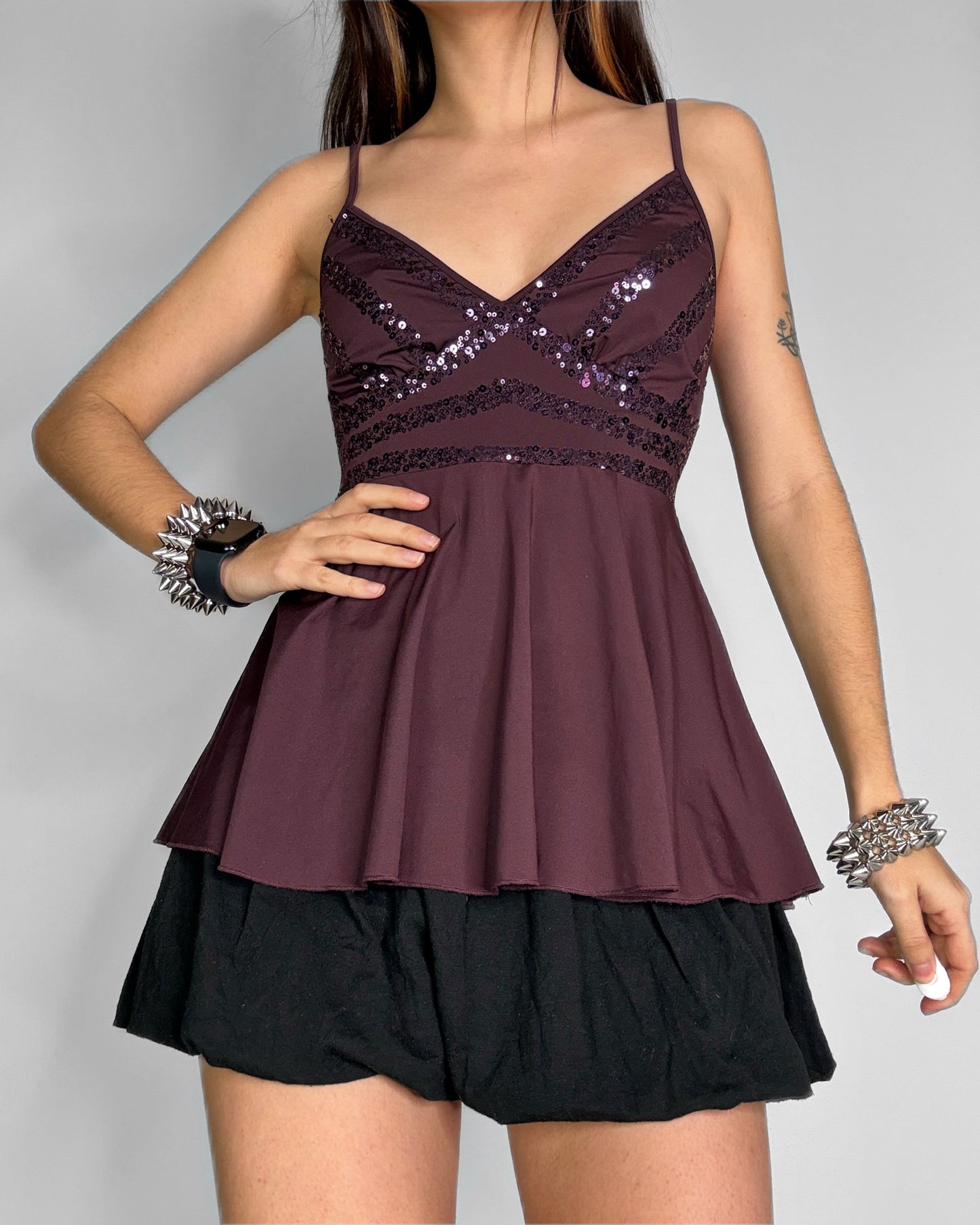 Vintage sequin cami top