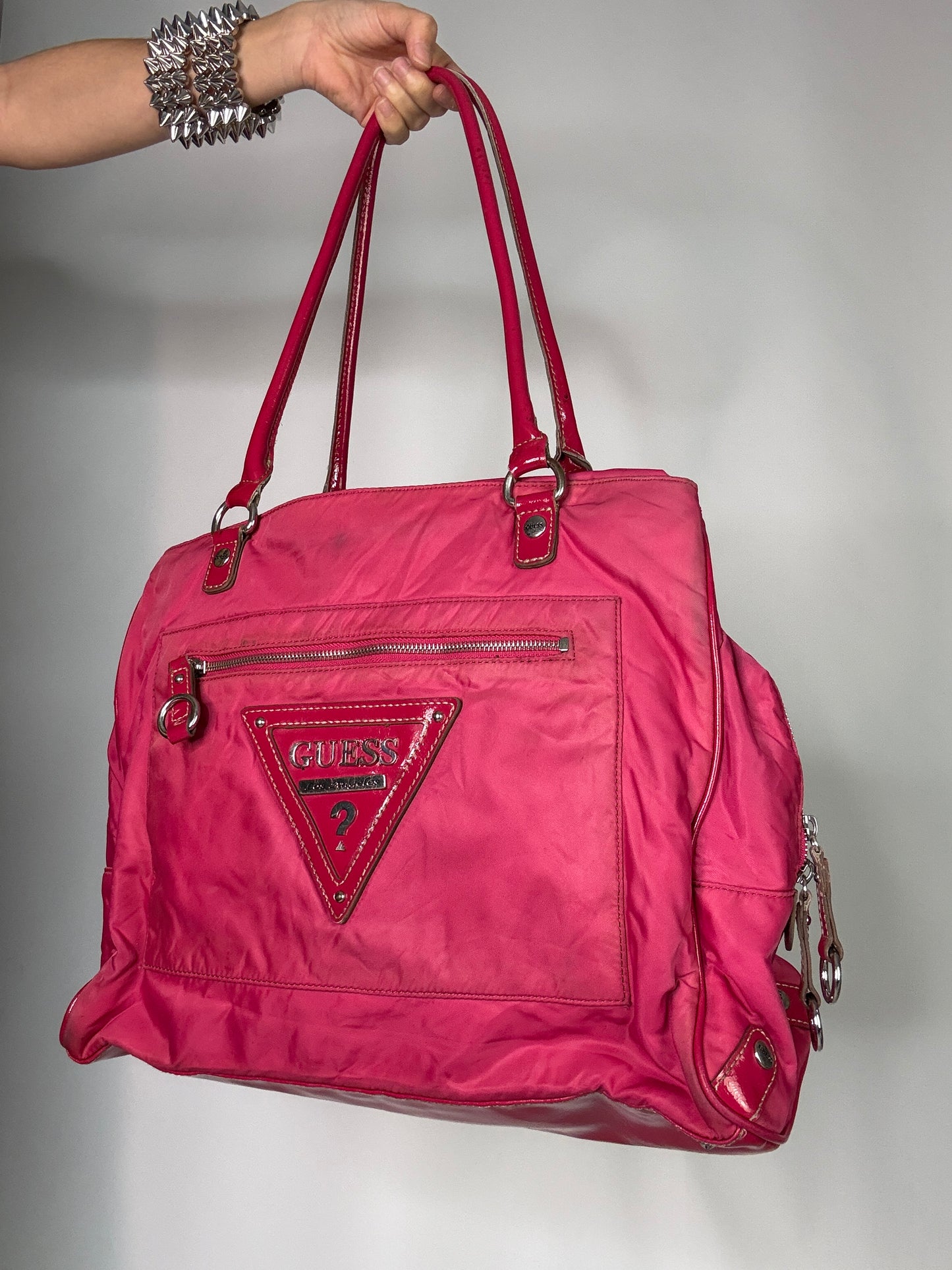Hot pink Guess Vintage bag