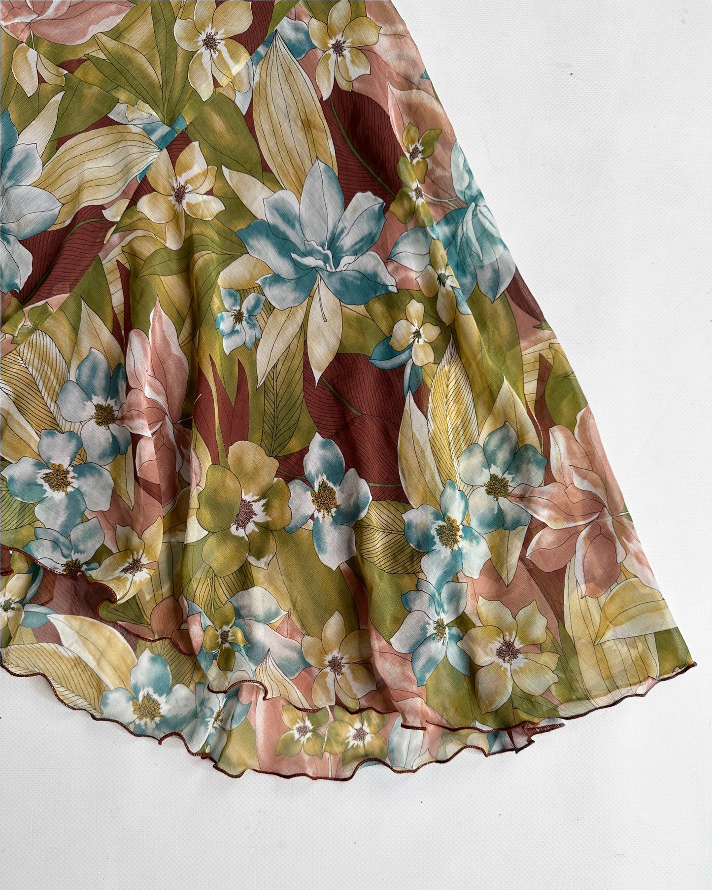 Vintage 2000s long floral skirt