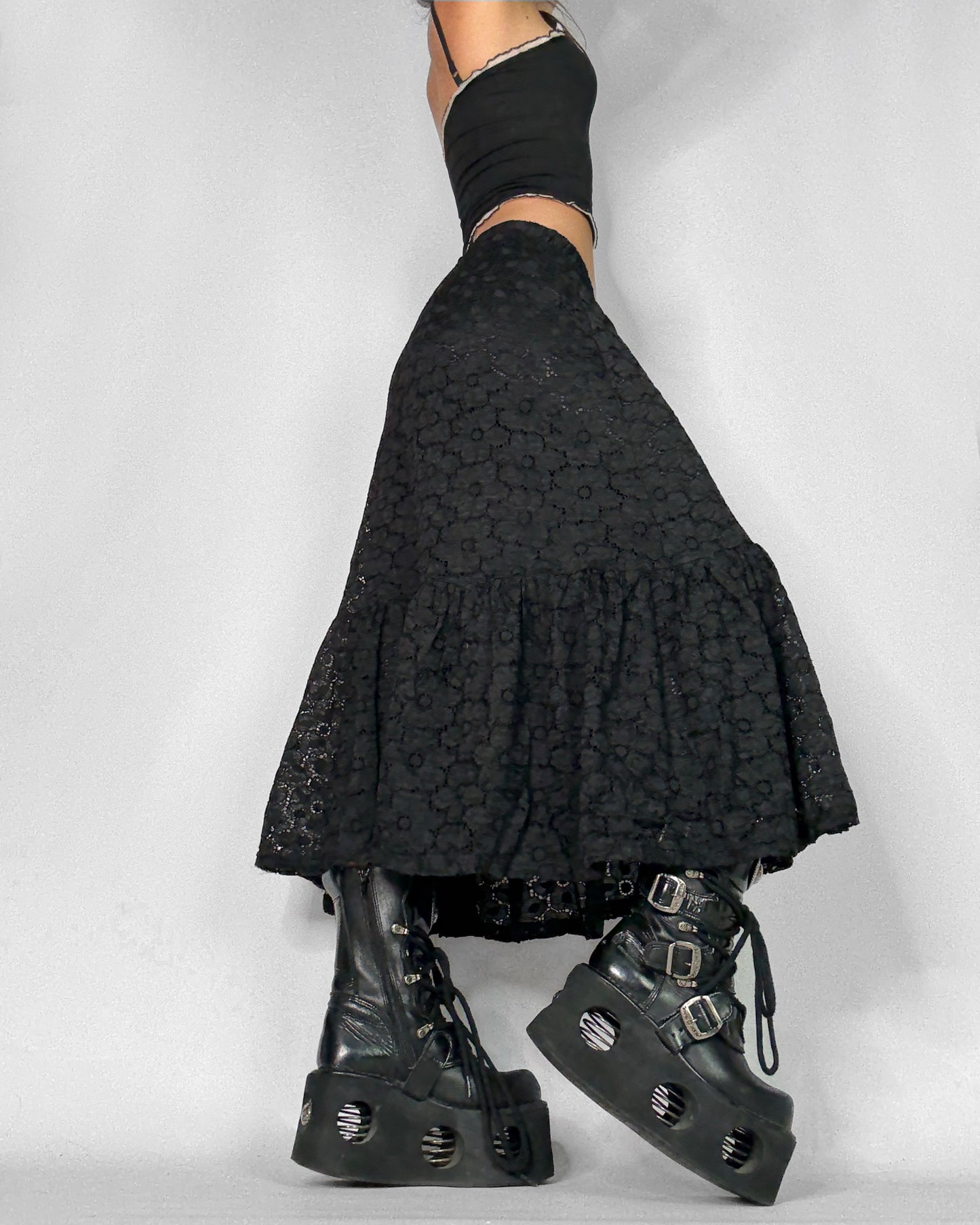 Vintage grunge fairy long skirt