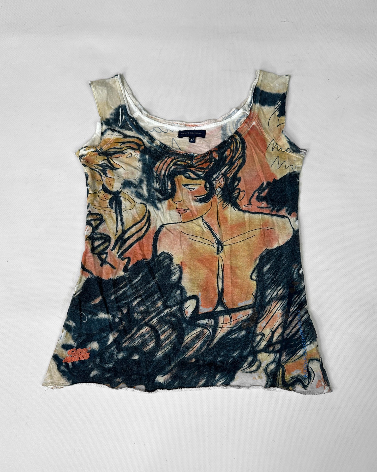 Vintage maximalist graphic top