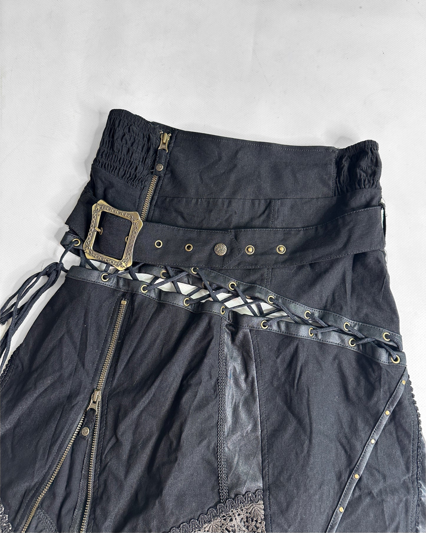 Vintage 2000s goth asymmetric skirt
