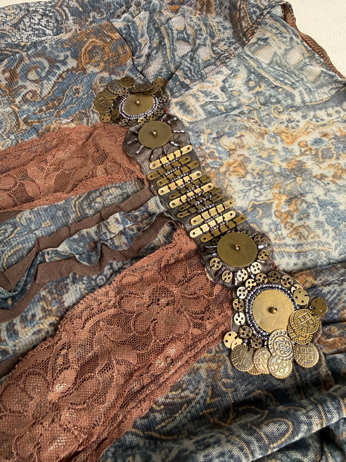 Vintage boho long sleeve top