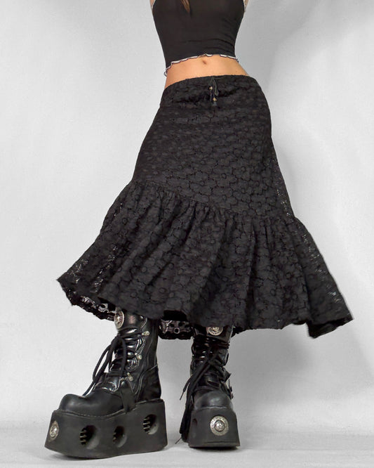 Vintage grunge fairy long skirt