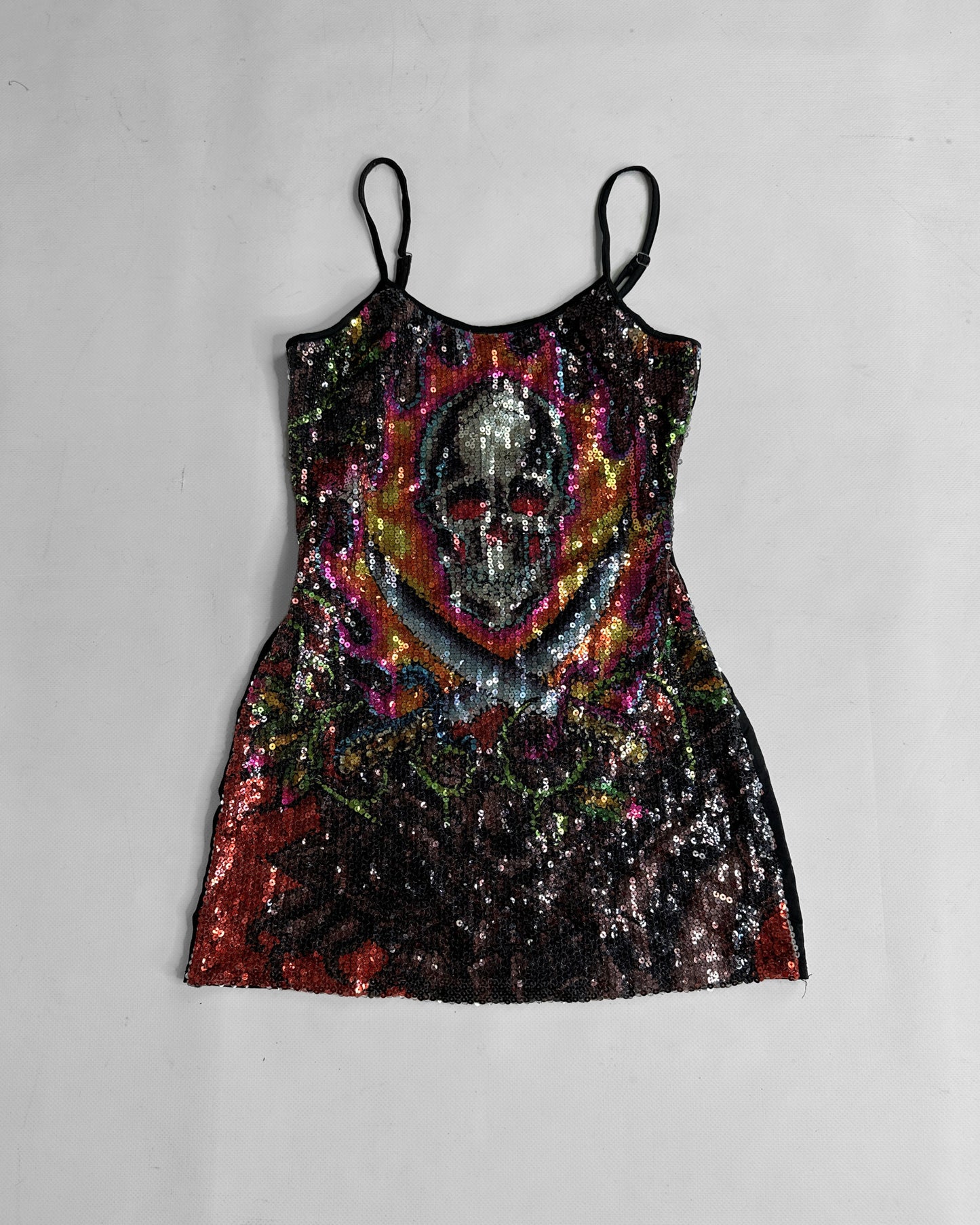 Ed Hardy Y2K sequin mini dress
