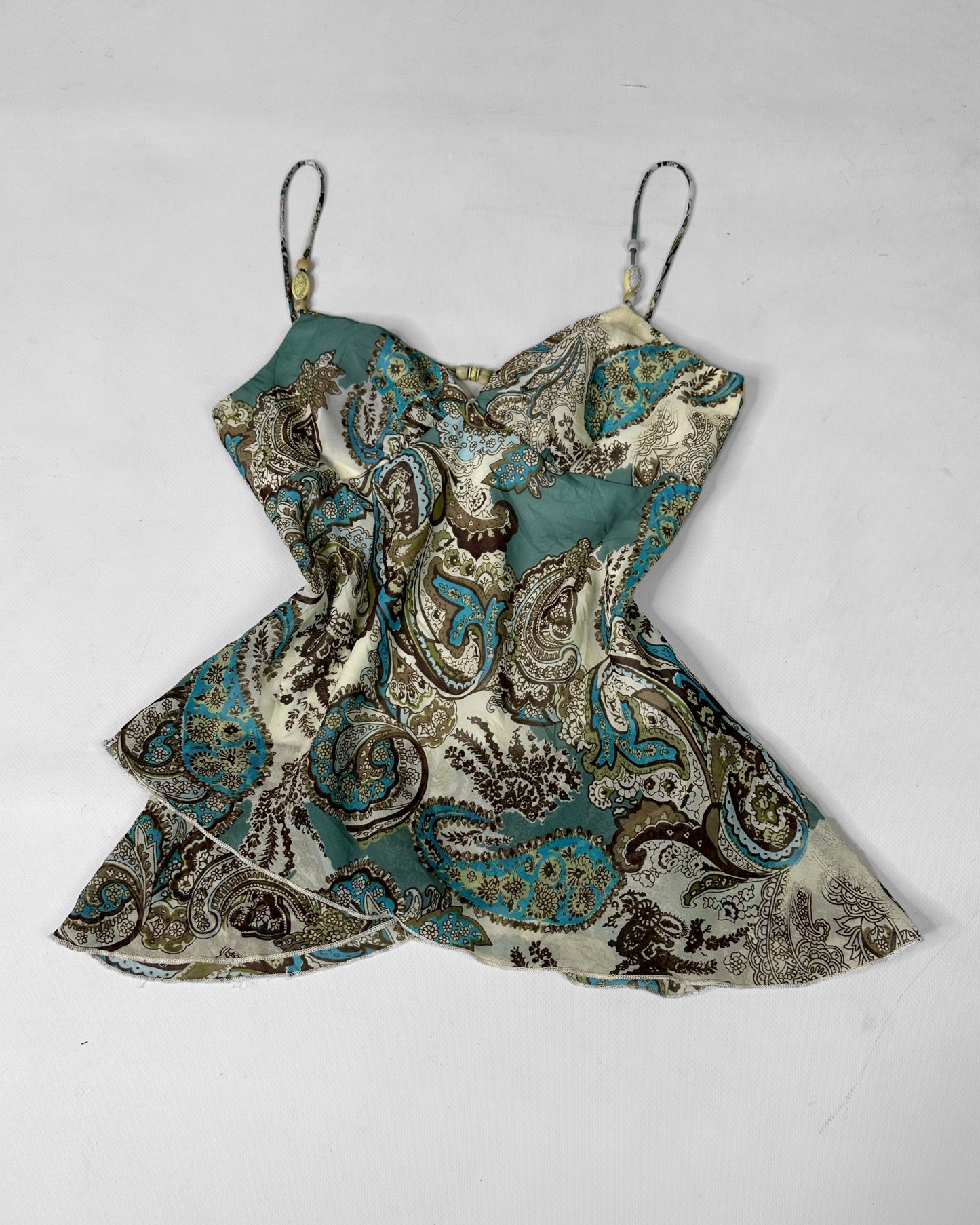 Vintage 2000s boho ibiza cami top