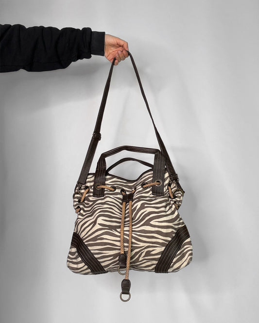 Vintage Y2K Zebra Bag