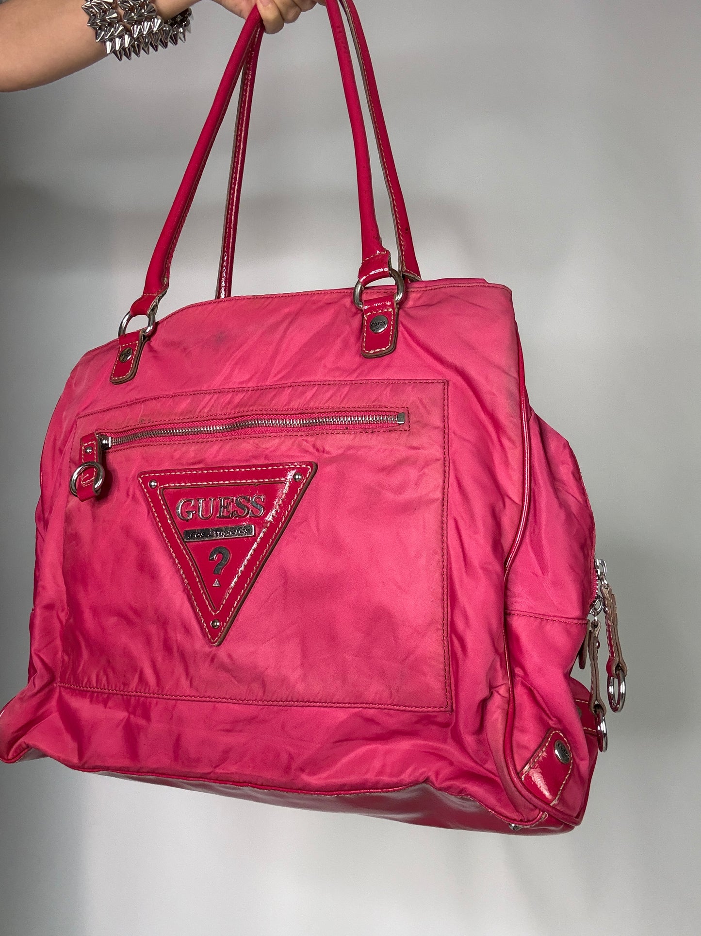 Hot pink Guess Vintage bag