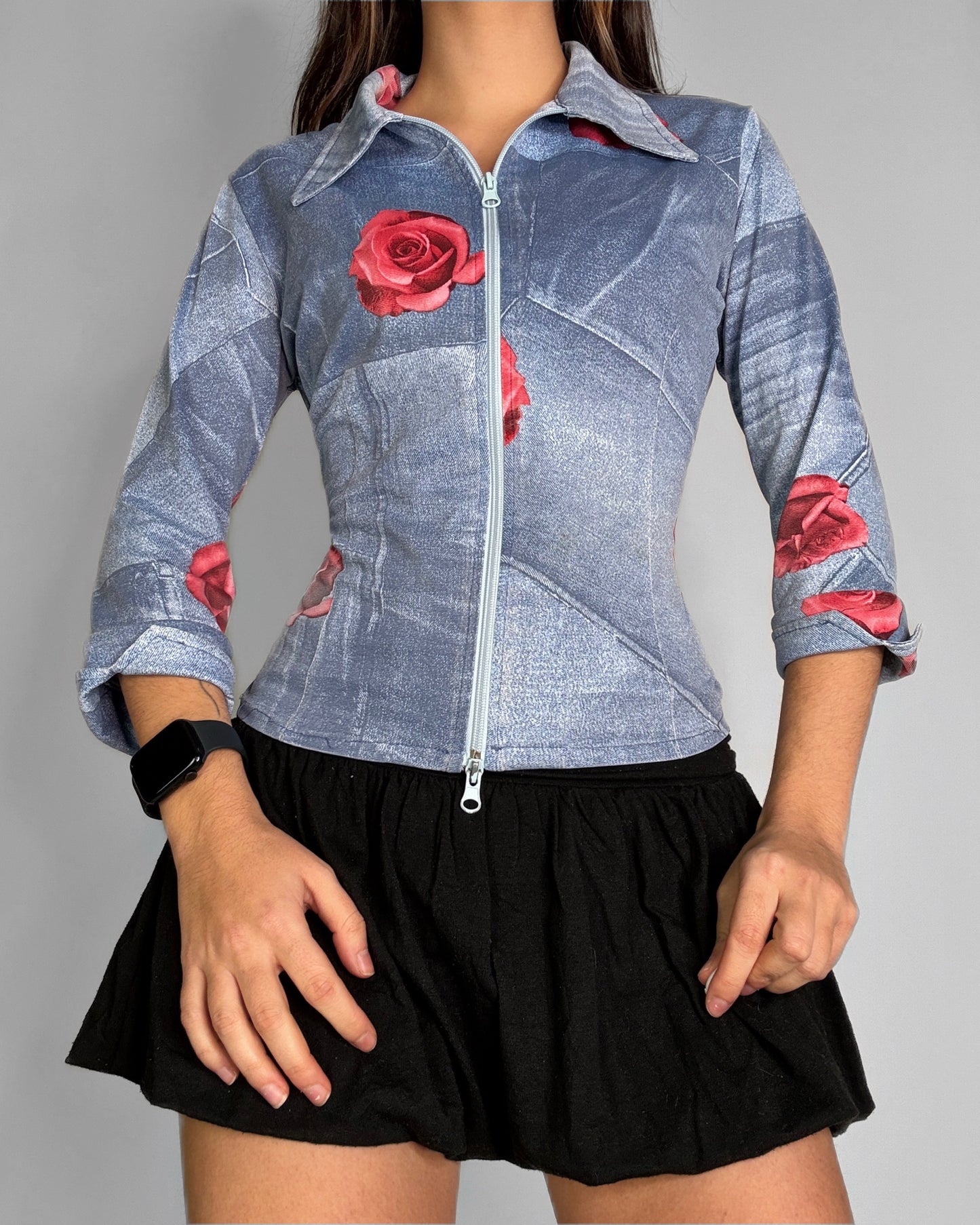 Vintage double zip up Shirt