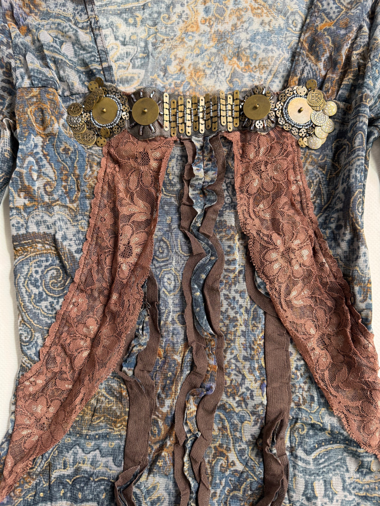 Vintage boho long sleeve top