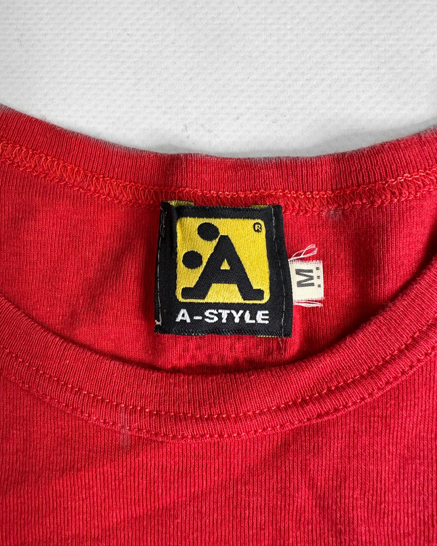 Y2K vintage red fitted baby tee