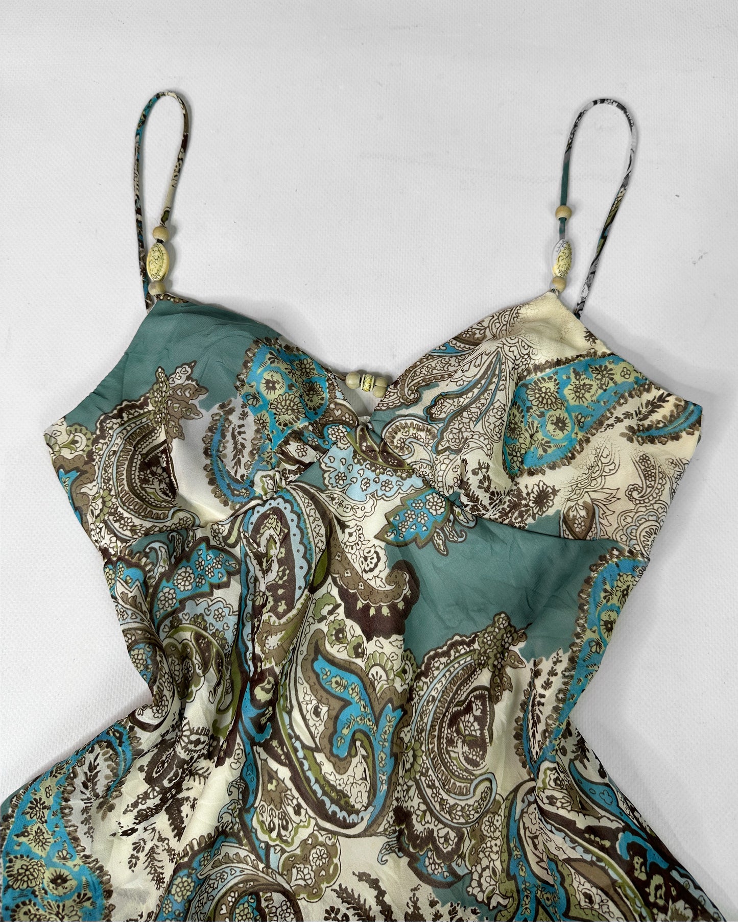 Vintage 2000s boho ibiza cami top