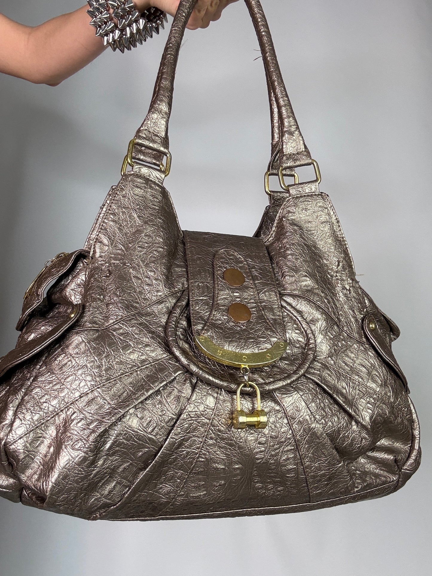 Y2K vintage leather bag