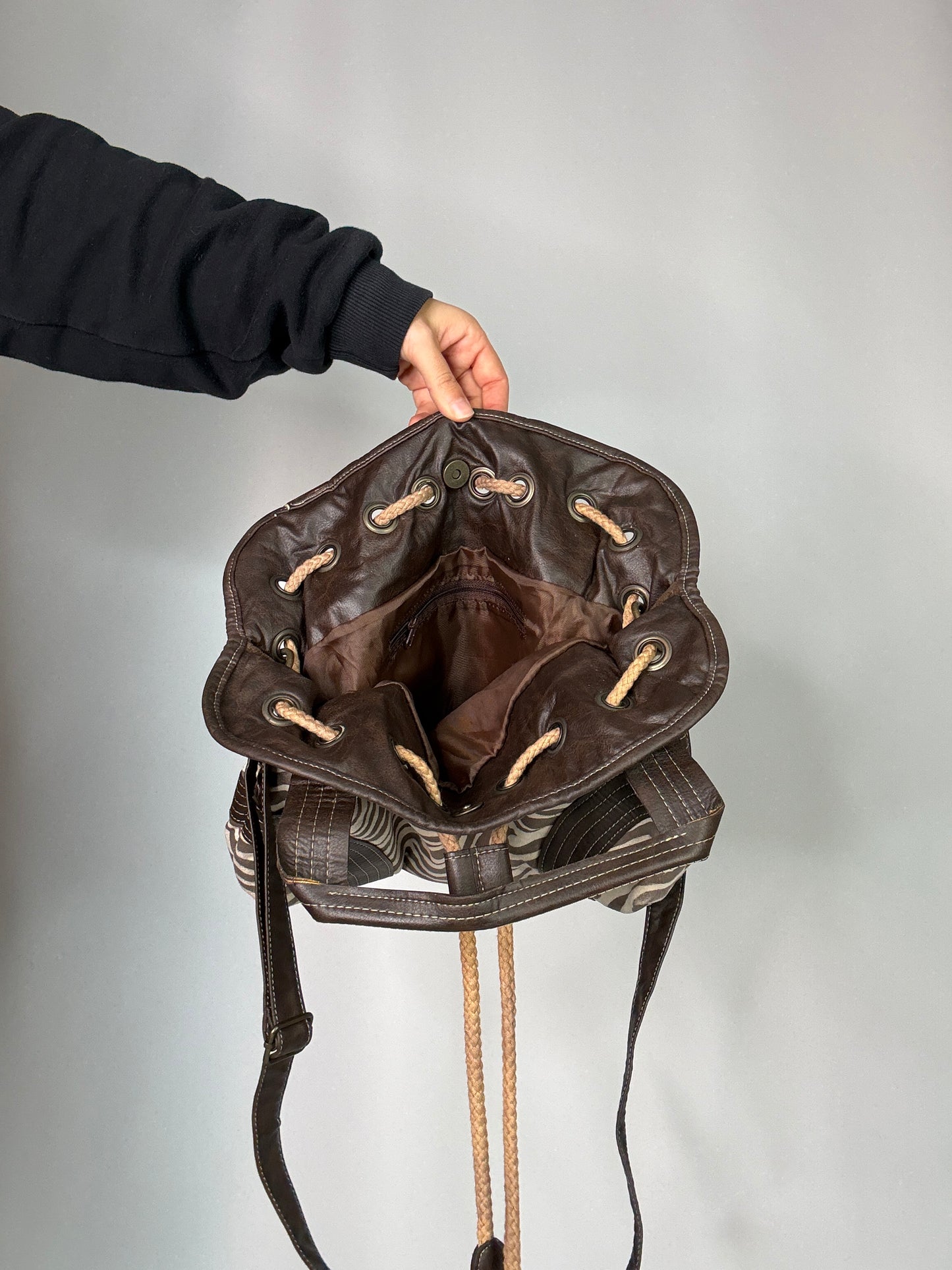 Vintage Y2K Zebra Bag