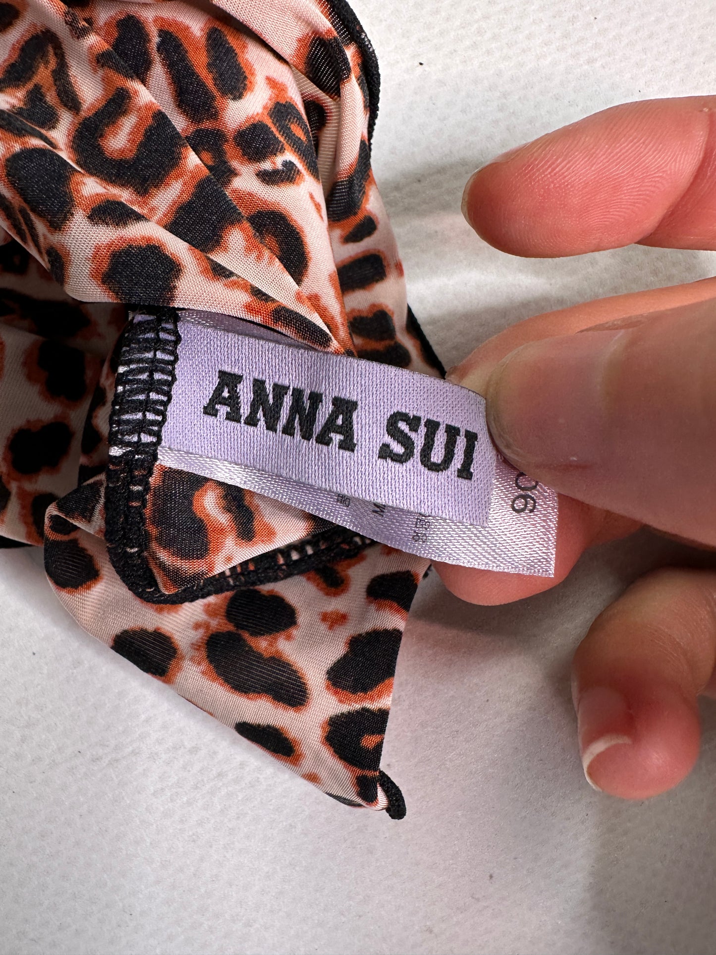 Vintage cheetah print Y2K top