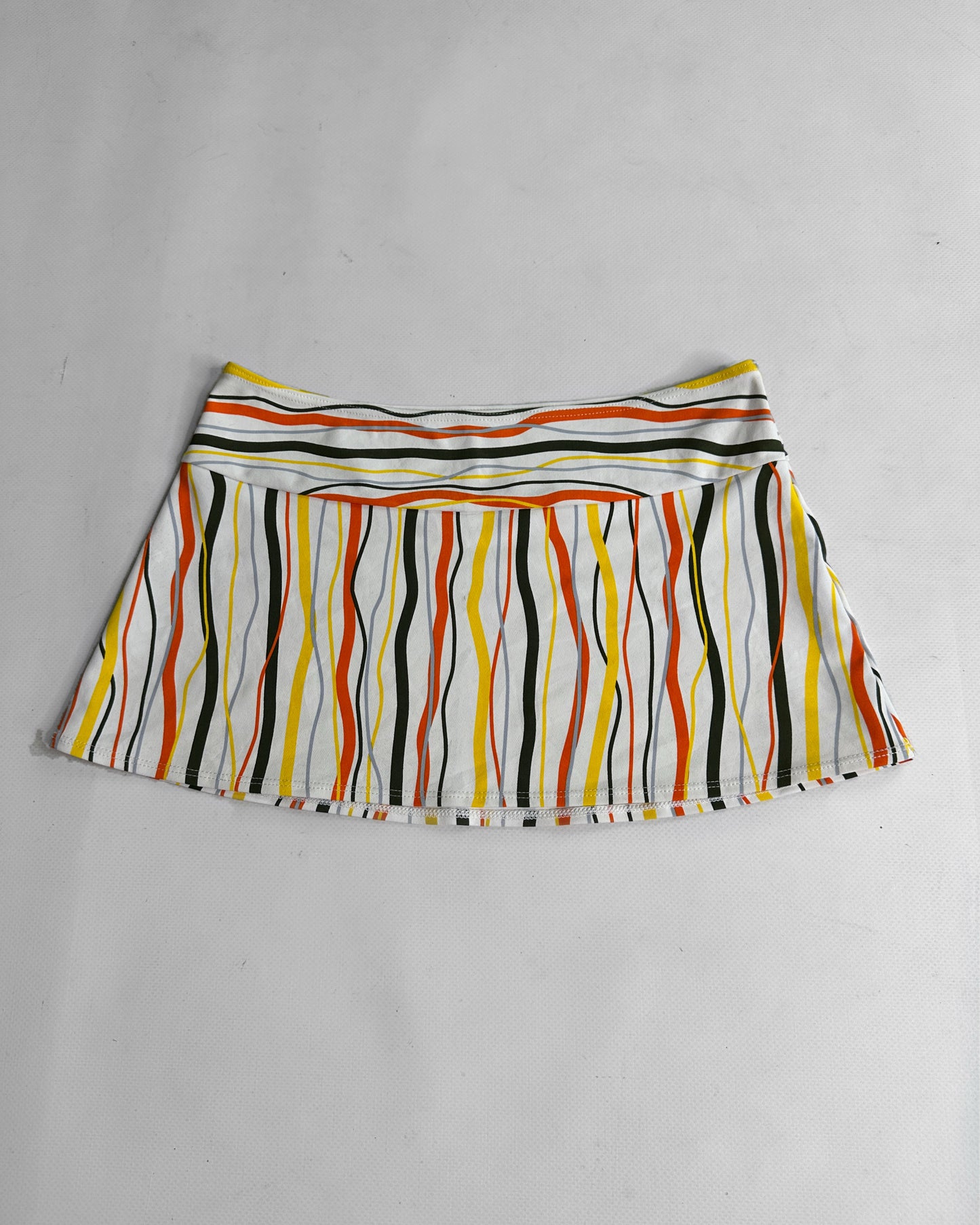Vintage 2000s Striped mini skirt low rise