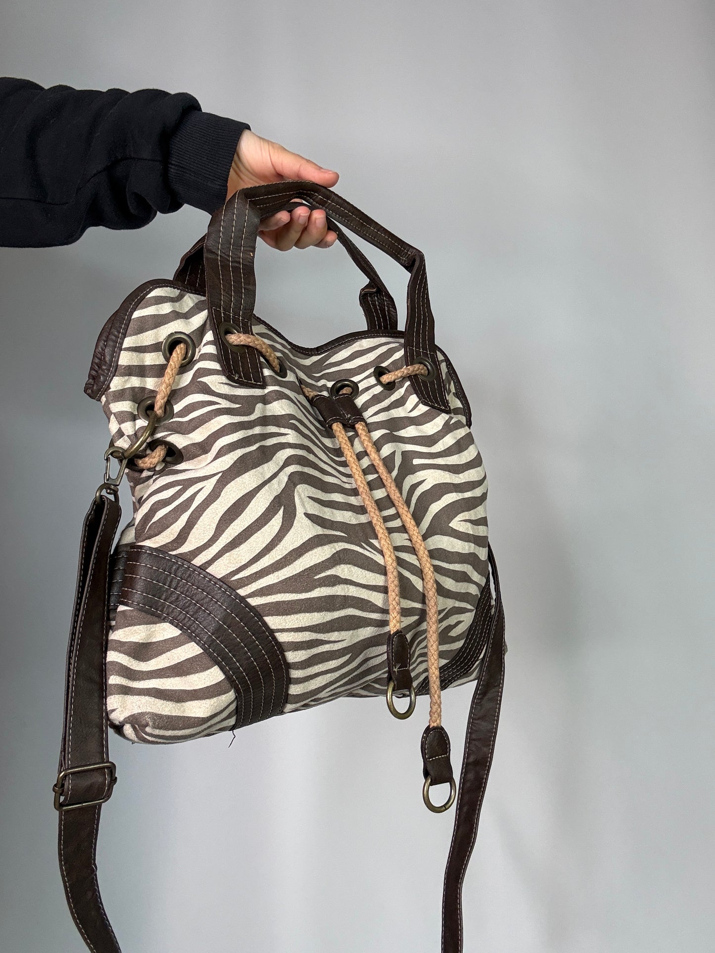 Vintage Y2K Zebra Bag